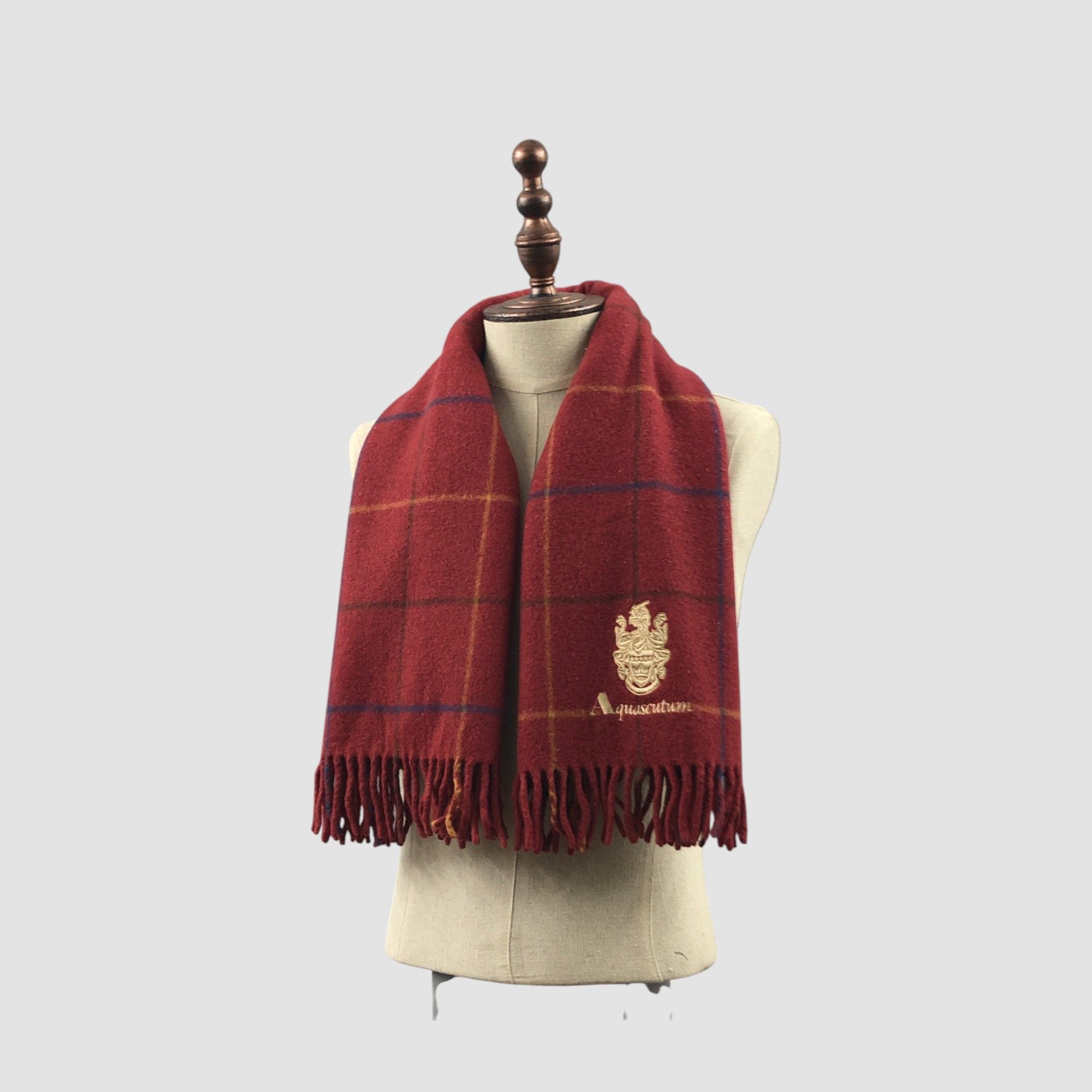 Aquascutum Vintage Aquascutum Scarf Muffler Wool Shawls Wraps Scarves Size ONE SIZE - 2 Thumbnail