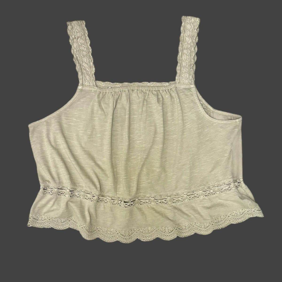 Lucky Brand Lucky Brand Lace Waistline Tie Seneca Rock Tank Sz XL Size XL / US 12-14 / IT 48-50 - 9 Thumbnail