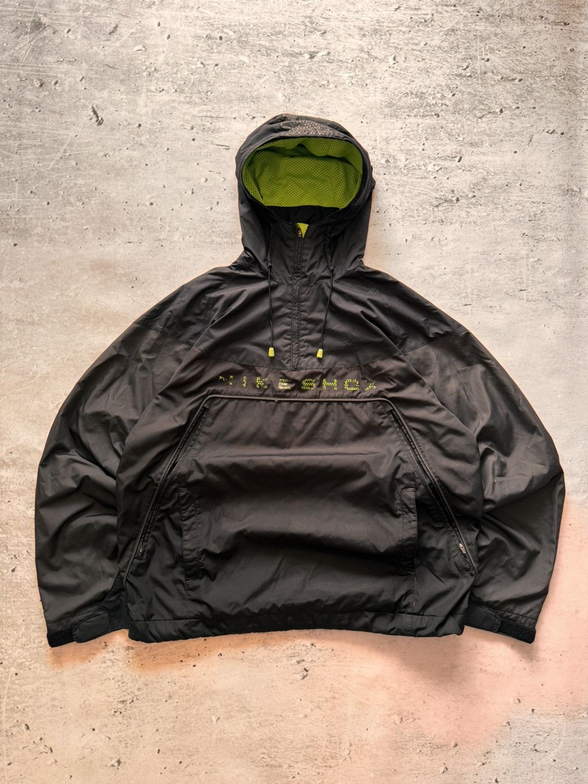 NIKE SHOX VINTAGE LOGO OVERSIZE NYLON GORPCORE LIGHT JACKET