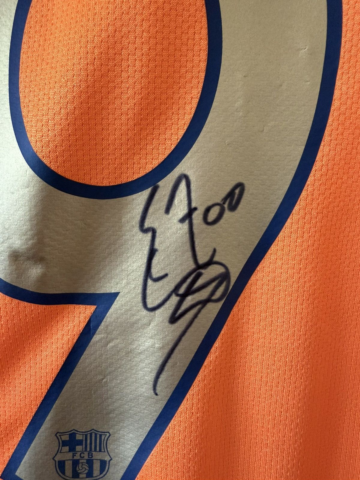 Barcelona nike 2006/2007 wyjazdowa Etoo z autografem — zdjęcie 3