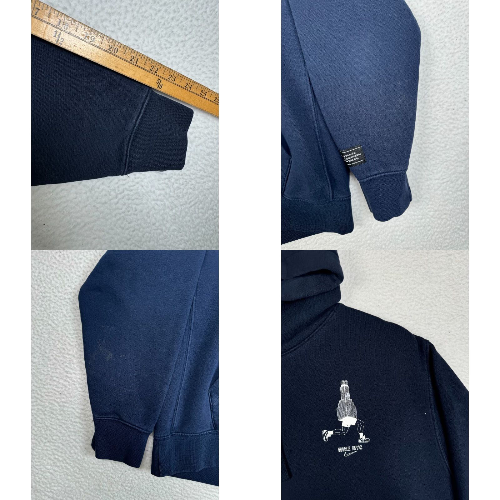 Nike Nike Hoodie Mens Large Navy Blue NYC Always On The Move Pullover Size US L / EU 52-54 / 3 - 8 Thumbnail
