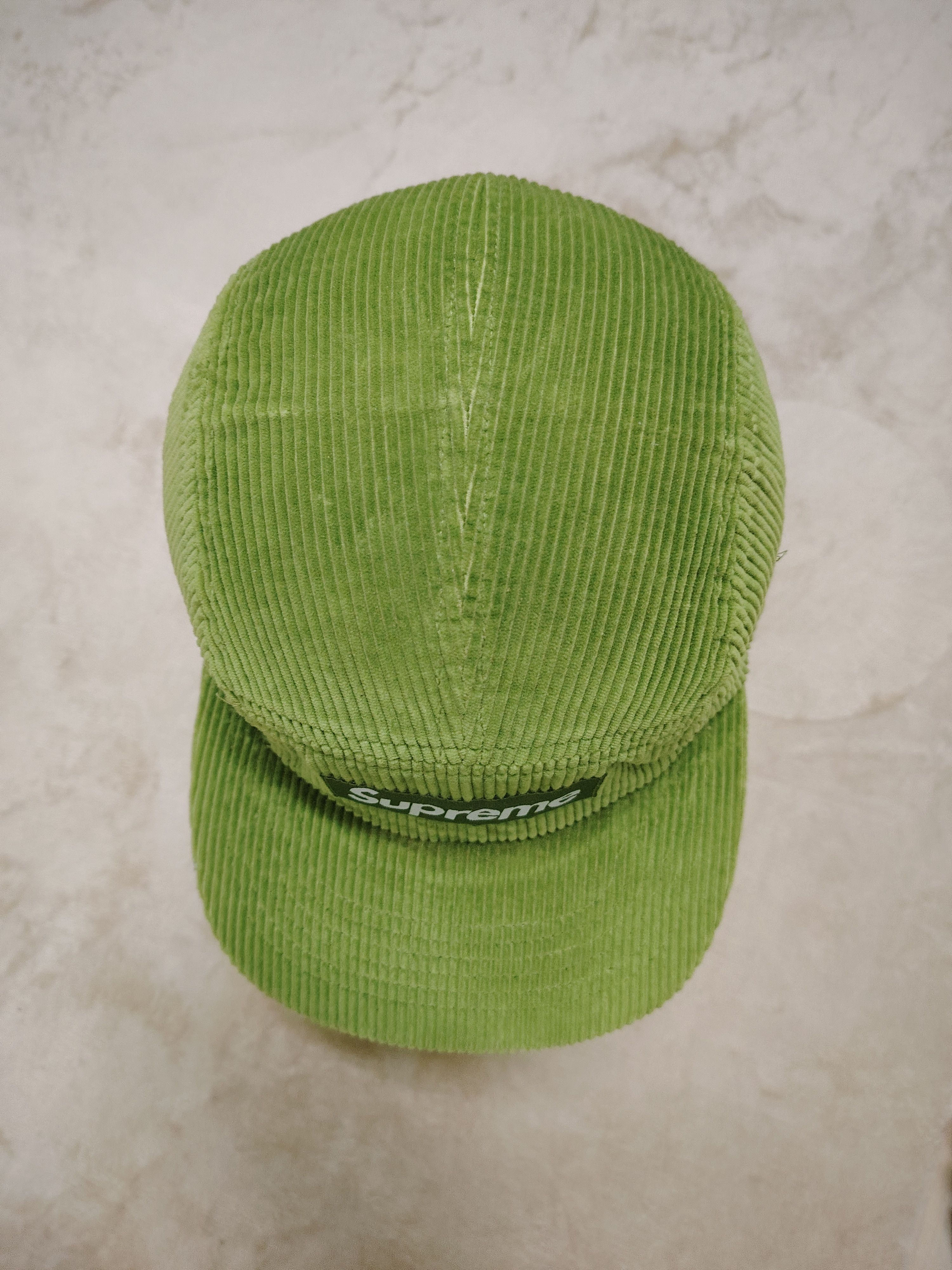 Supreme Green Corduroy 5 Panel Hat Cap