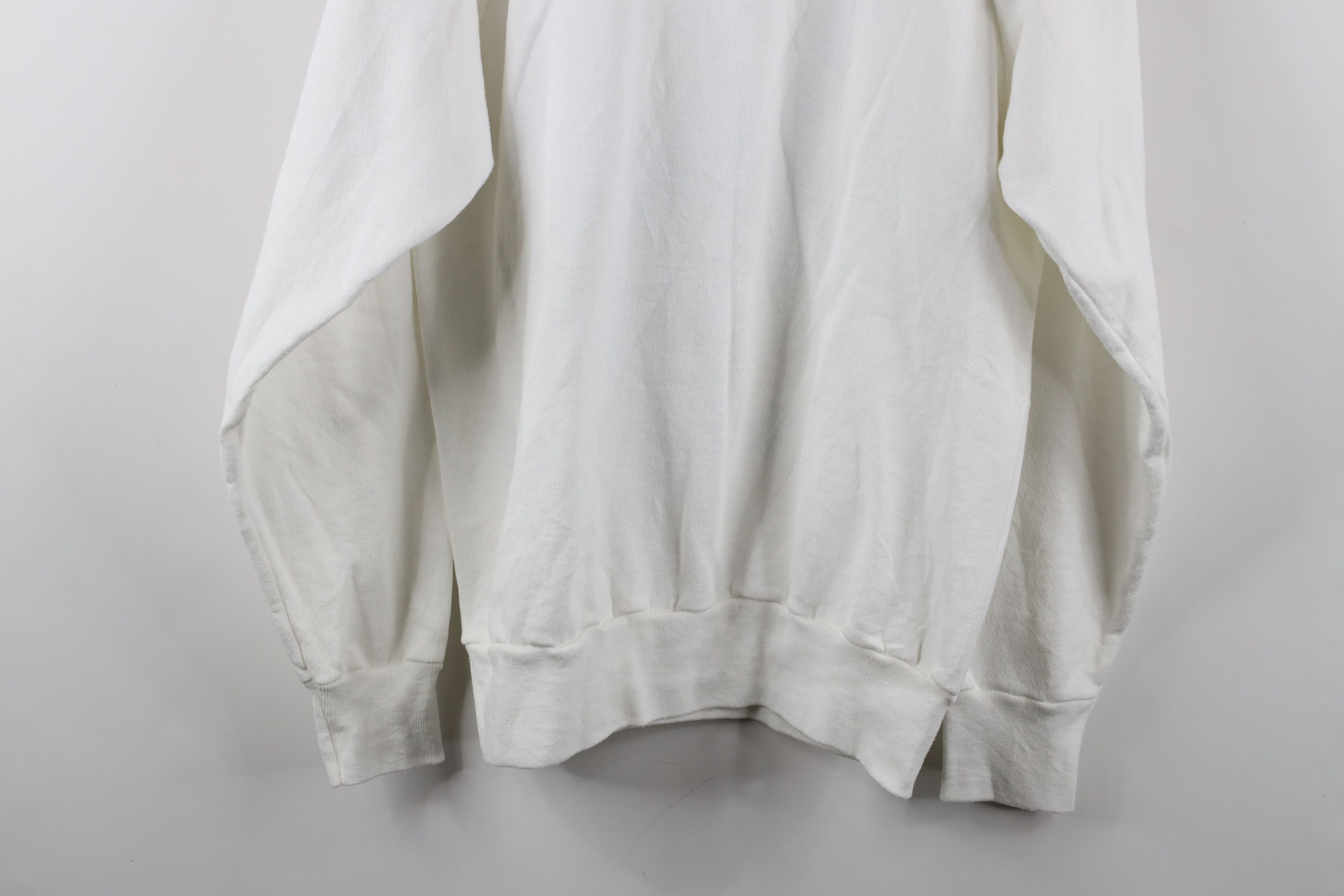 Vintage Vtg 90s Streetwear Dog Flower Crewneck Sweatshirt White USA Size L / US 10 / IT 46 - 11 Thumbnail