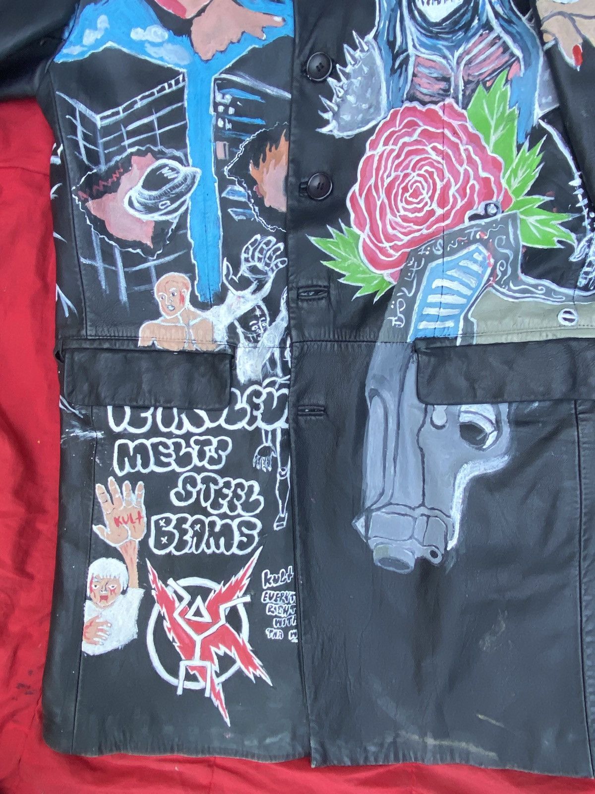 Other Kult Resentful Custom leather trench coat Size US XL / EU 56 / 4 - 8 Thumbnail