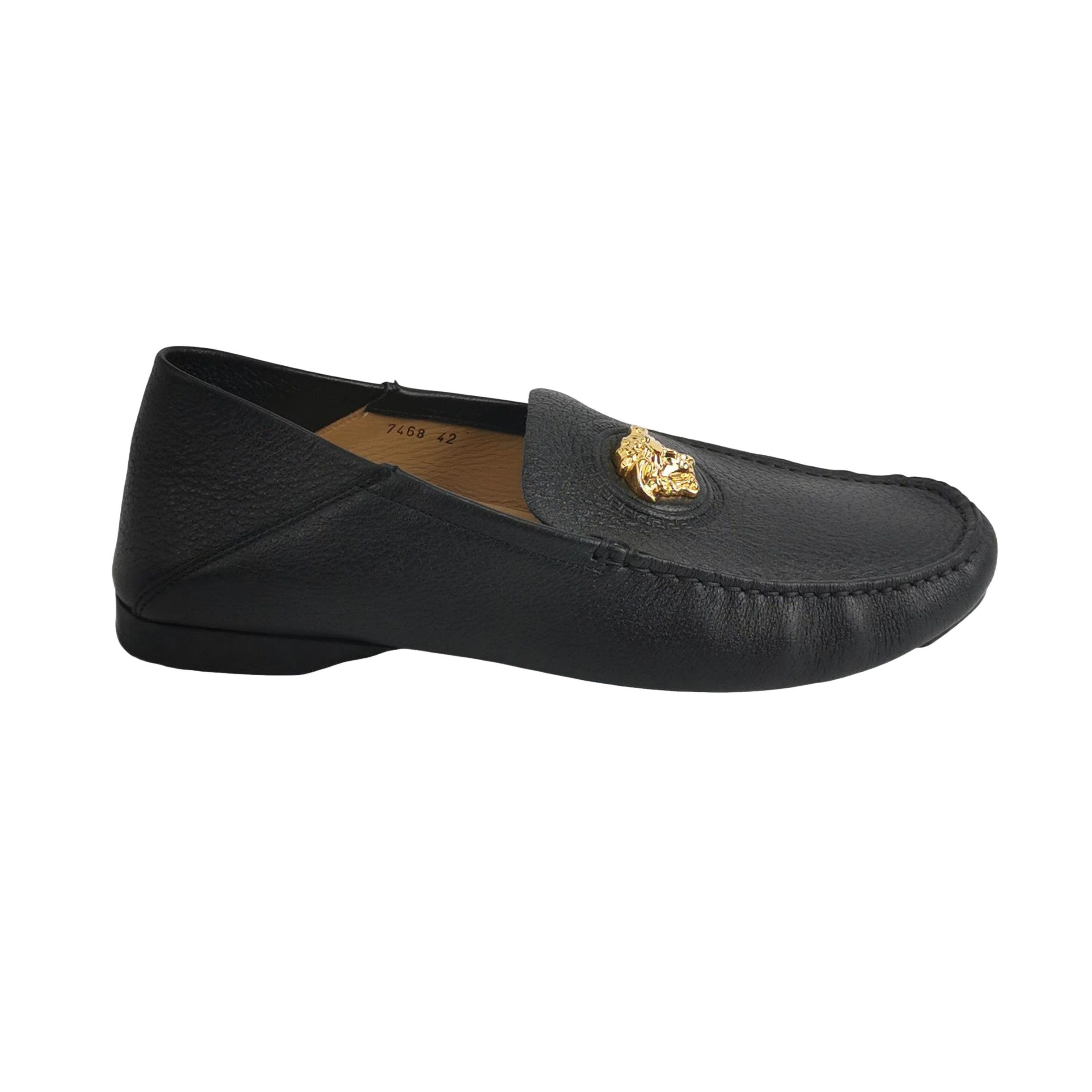 Versace Versace Medusa Head Leather Loafers EU 42 Size US 9 / EU 42 - 1 Thumbnail