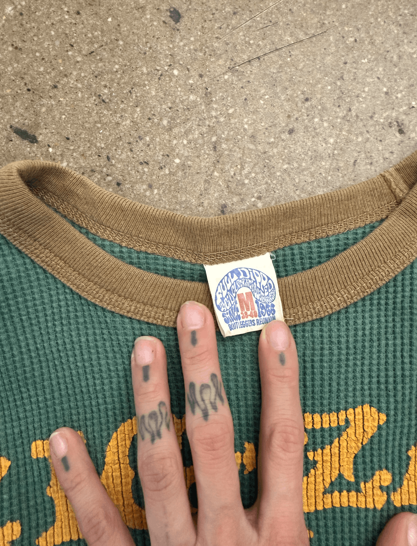 Other Bootleggers Green Thermal Zig Zag Logo Size US M / EU 48-50 / 2 - 2 Thumbnail