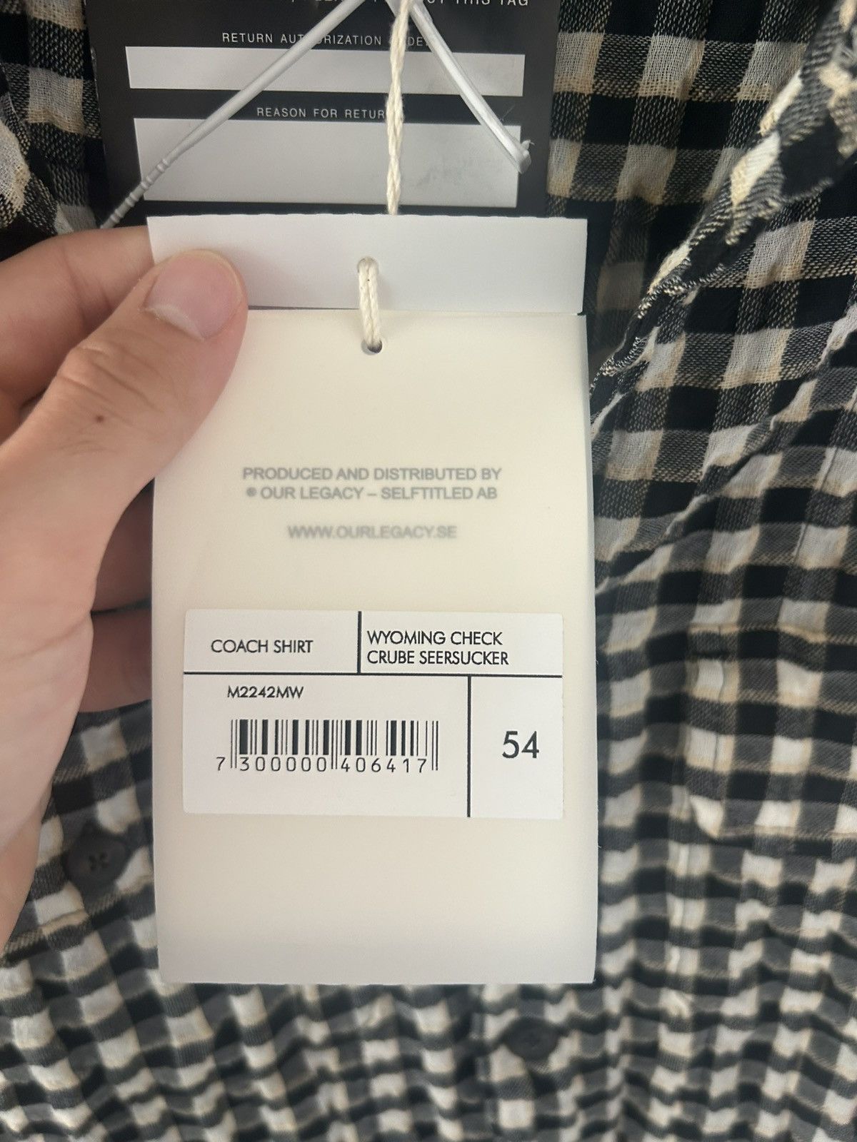 Our Legacy Our Legacy Coach Shirt Wyoming Check Size US XL / EU 56 / 4 - 5 Thumbnail