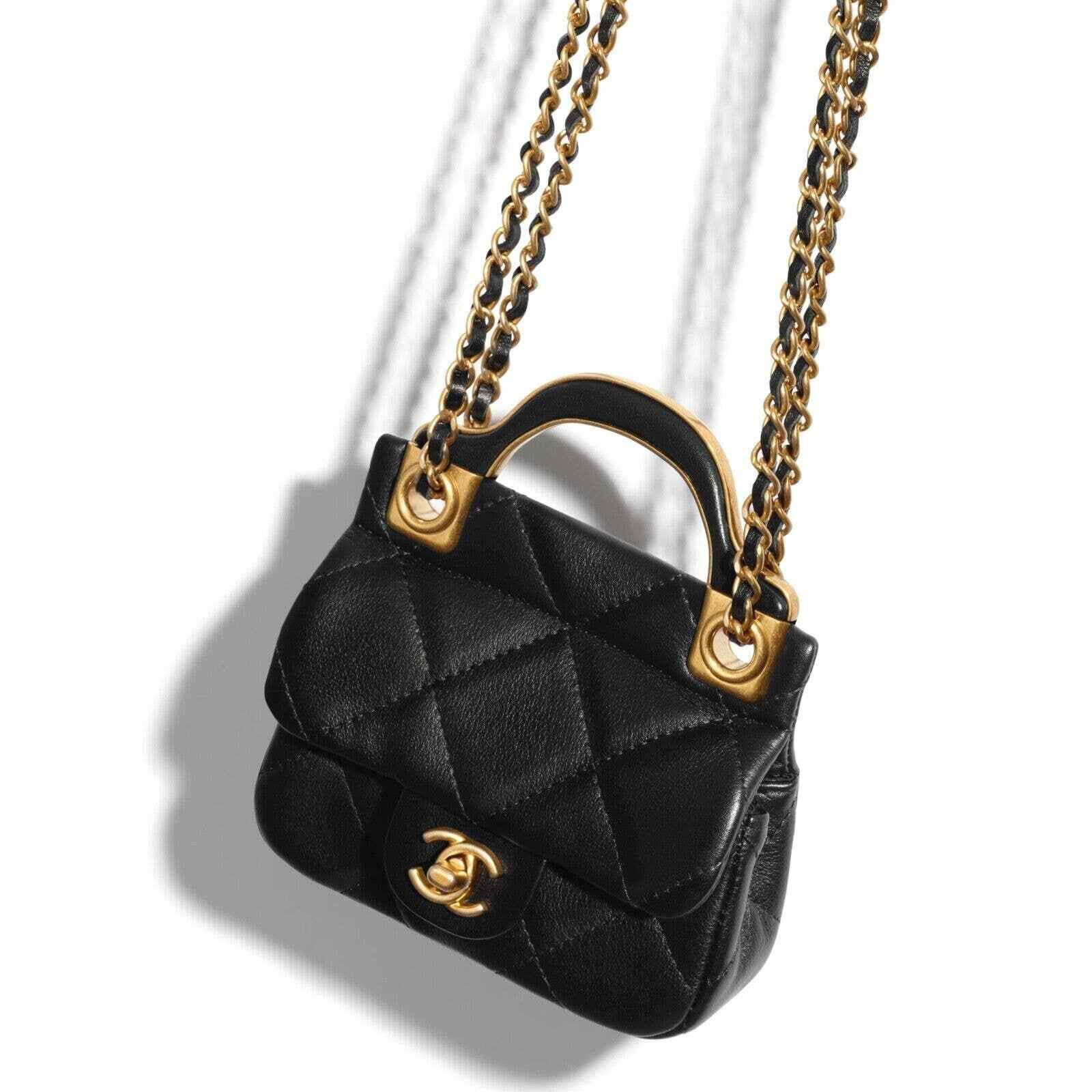Chanel Chanel With Chain Handle Shoulder Crossbody Bag Size ONE SIZE - 5 Thumbnail