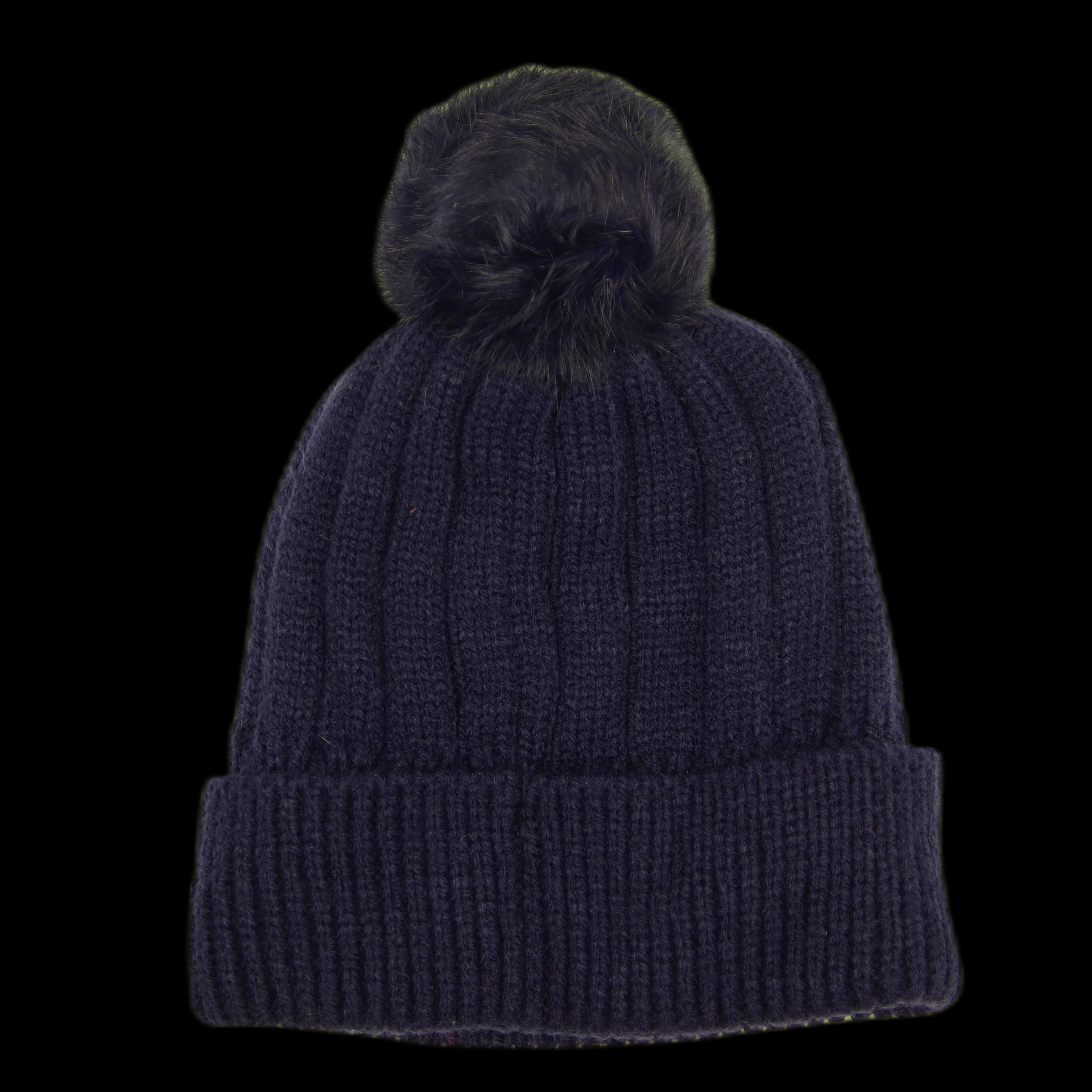Other Chaos Pompon Angelina Junior Beanie Navy Size ONE SIZE - 2 Thumbnail