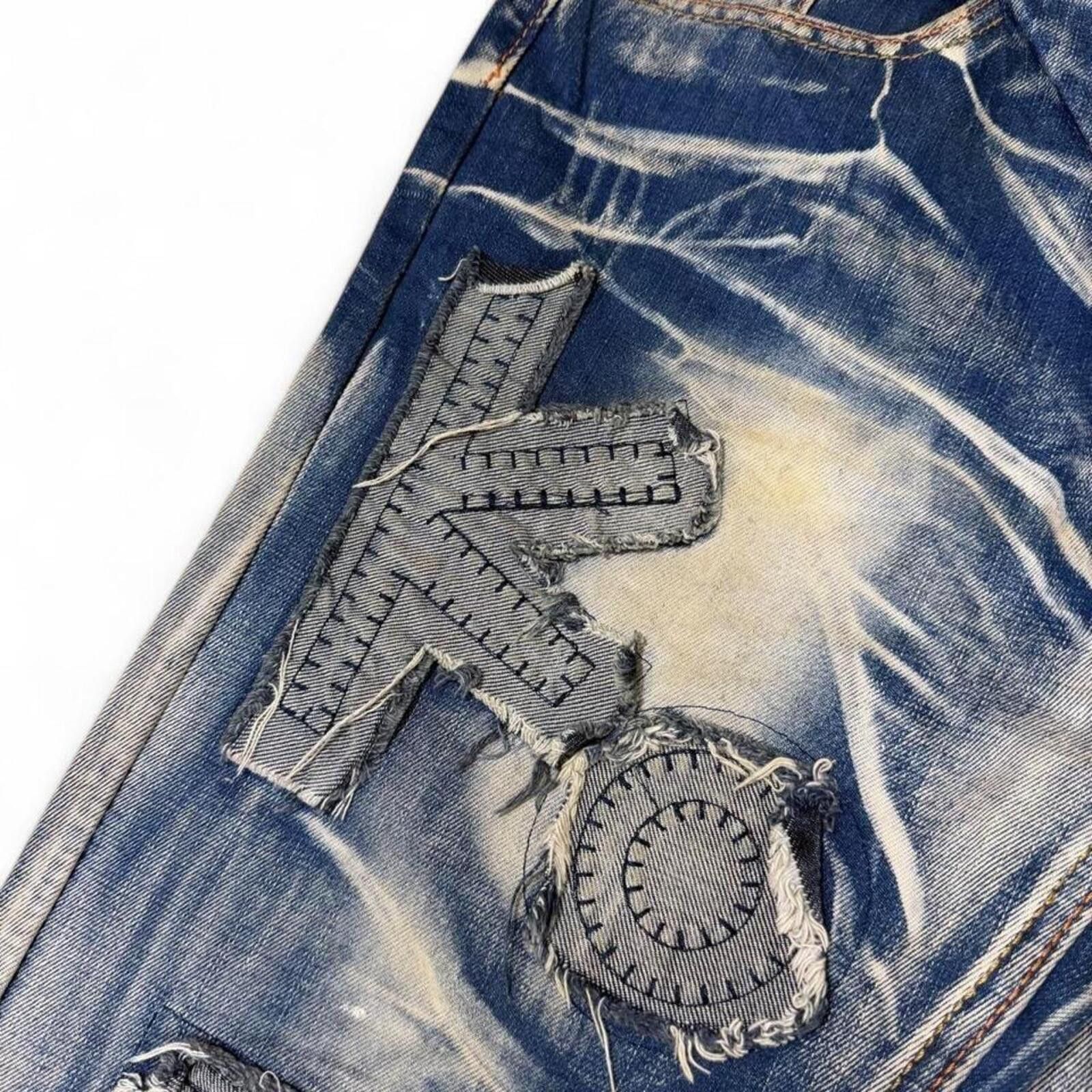True Religion M&D jeans ( MAIDEHAOJIEANS ) hand painted unique denim jeans Size US 33 - 4 Thumbnail