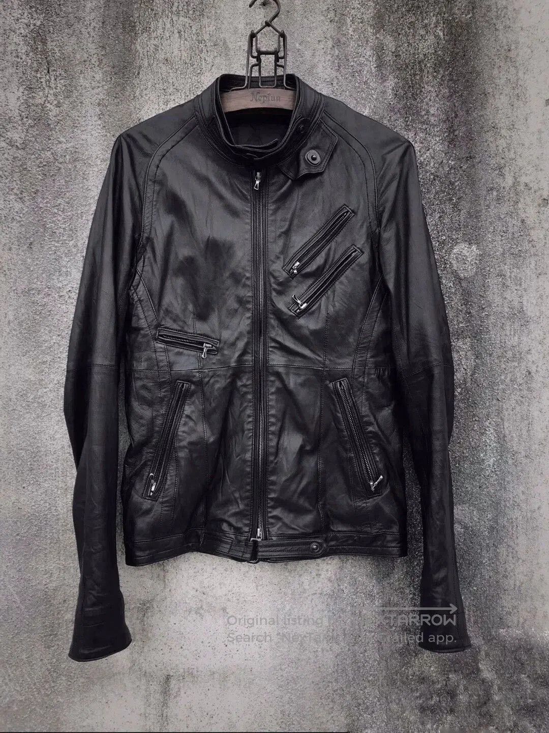 Julius Goth_ik; era Julius x Gordini Waxed Leather Moto Rider
