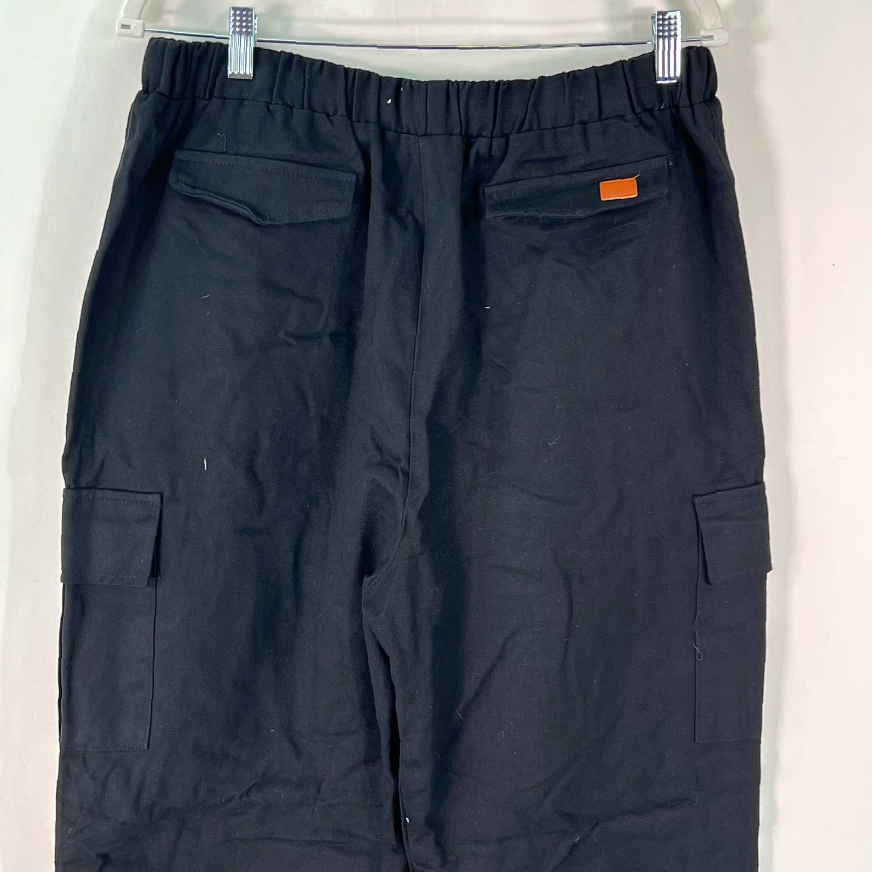 Vintage Womens Cotton Black Jogger Pants Size 2XL - Elastic Waist, Drawstring, Pockets, Casual, Modern Size 40" / US 18 - 4 Thumbnail
