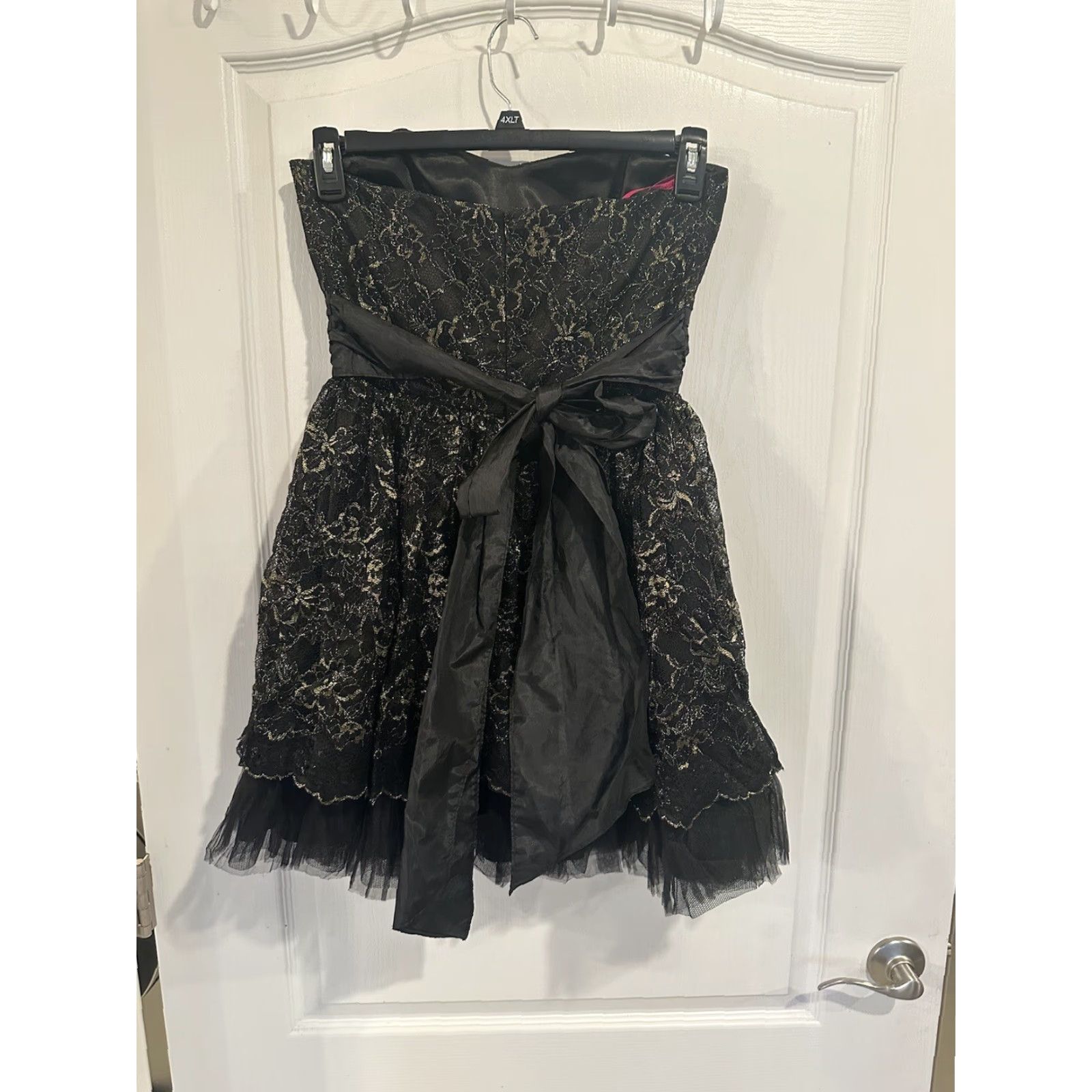 Betsey Johnson VINTAGE Betsey Johnson Dress Cocktail Mini Strapless 8 Women Black Gold Mens? Ladies? Size M / US 6-8 / IT 42-44 - 3 Thumbnail
