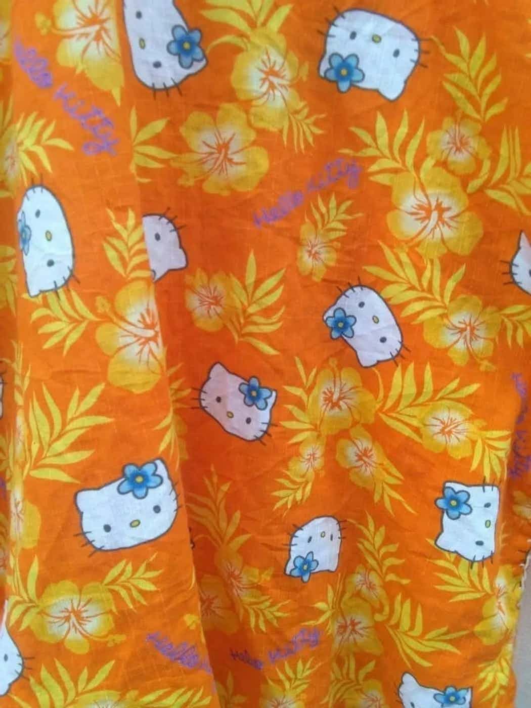 Anime ❤FINAL DROP❤HELLO KITTY UNISEX SHORT KIMONO CARDIGAN STYLE Size US L / EU 52-54 / 3 - 9 Thumbnail