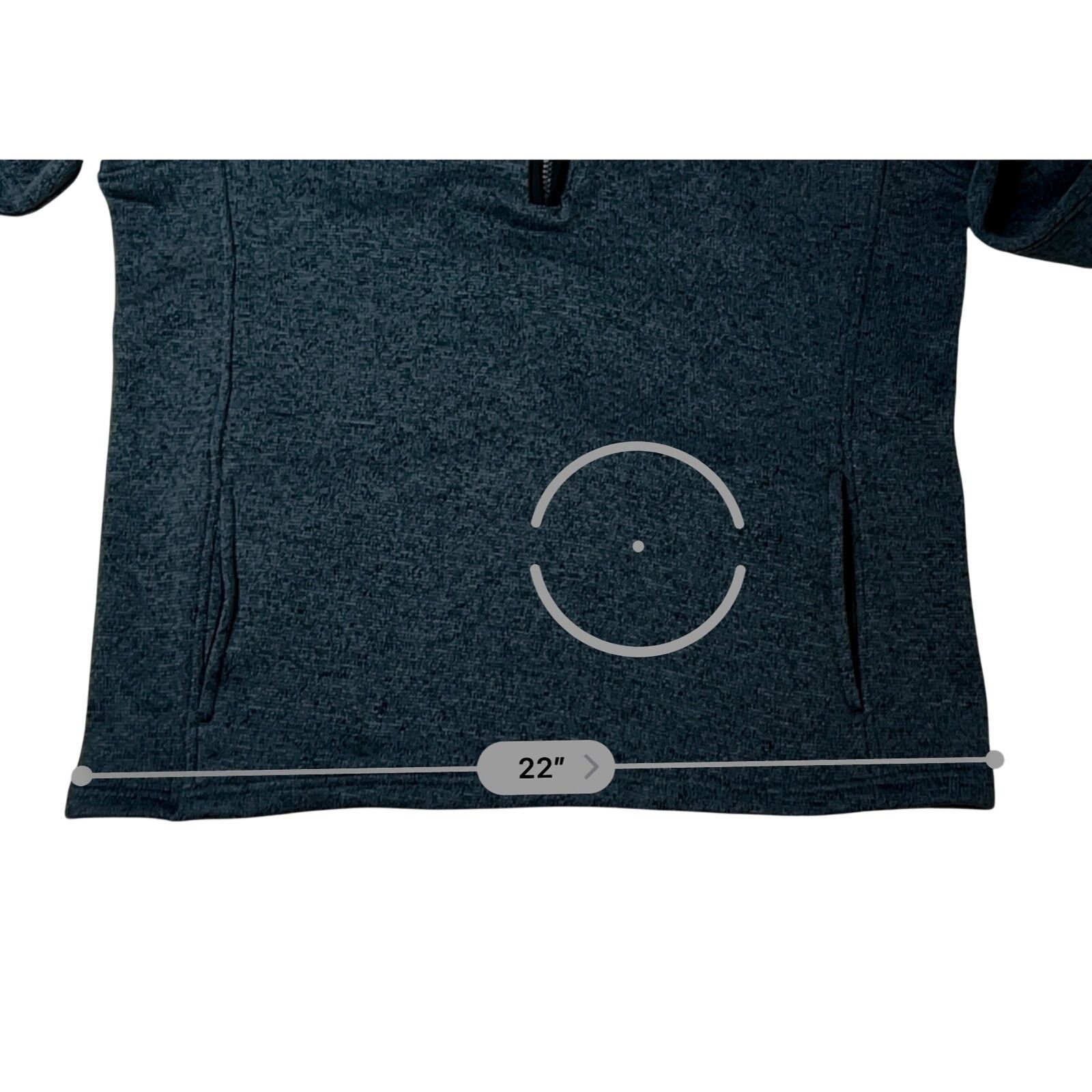 Other Charles River Grey Fleece 1/4 Zip Hoodie Pullover LARGE Size US L / EU 52-54 / 3 - 5 Thumbnail