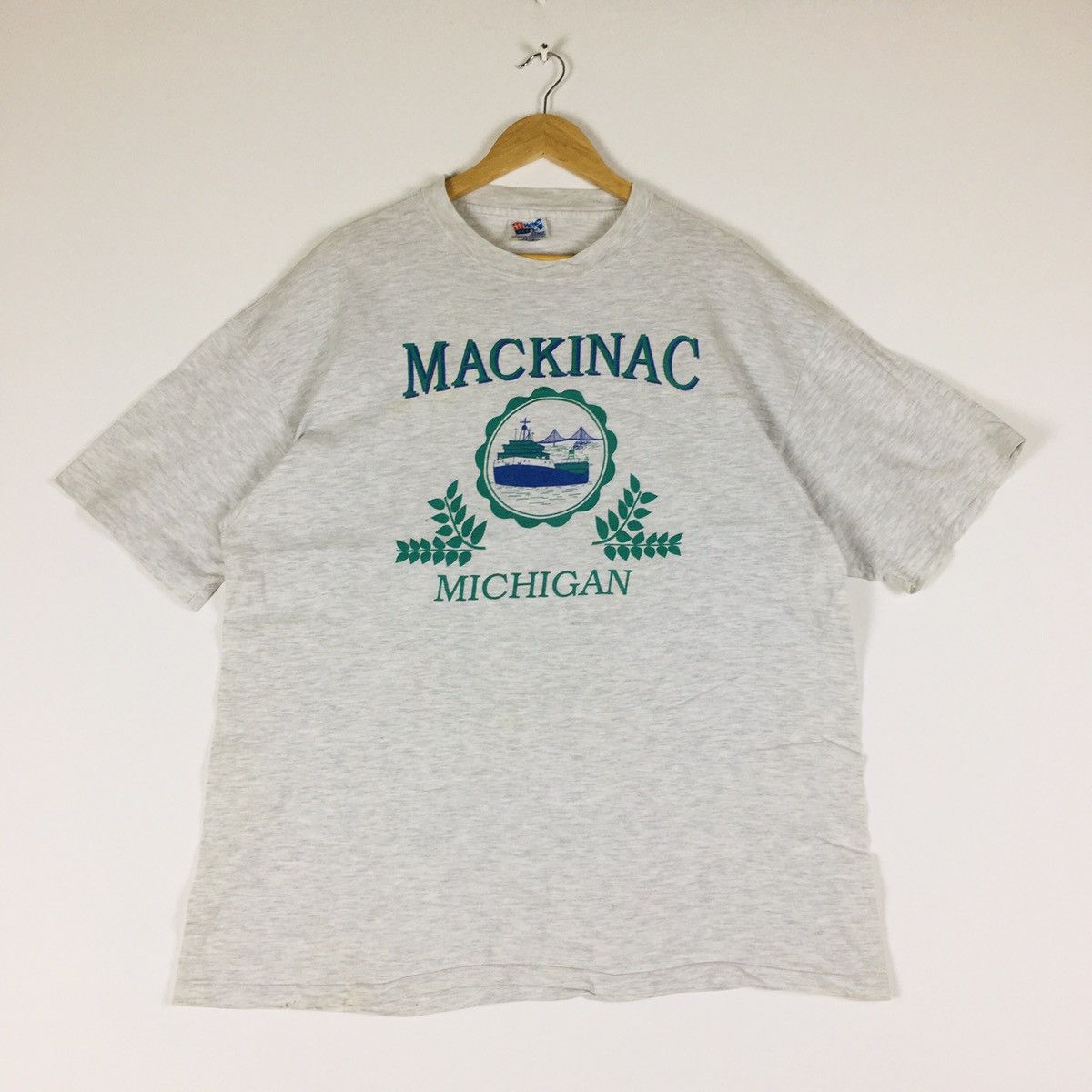 Hanes × Vintage Vintage Single Stitch Mackinac Michigan Size US L / EU 52-54 / 3 - 1 Thumbnail
