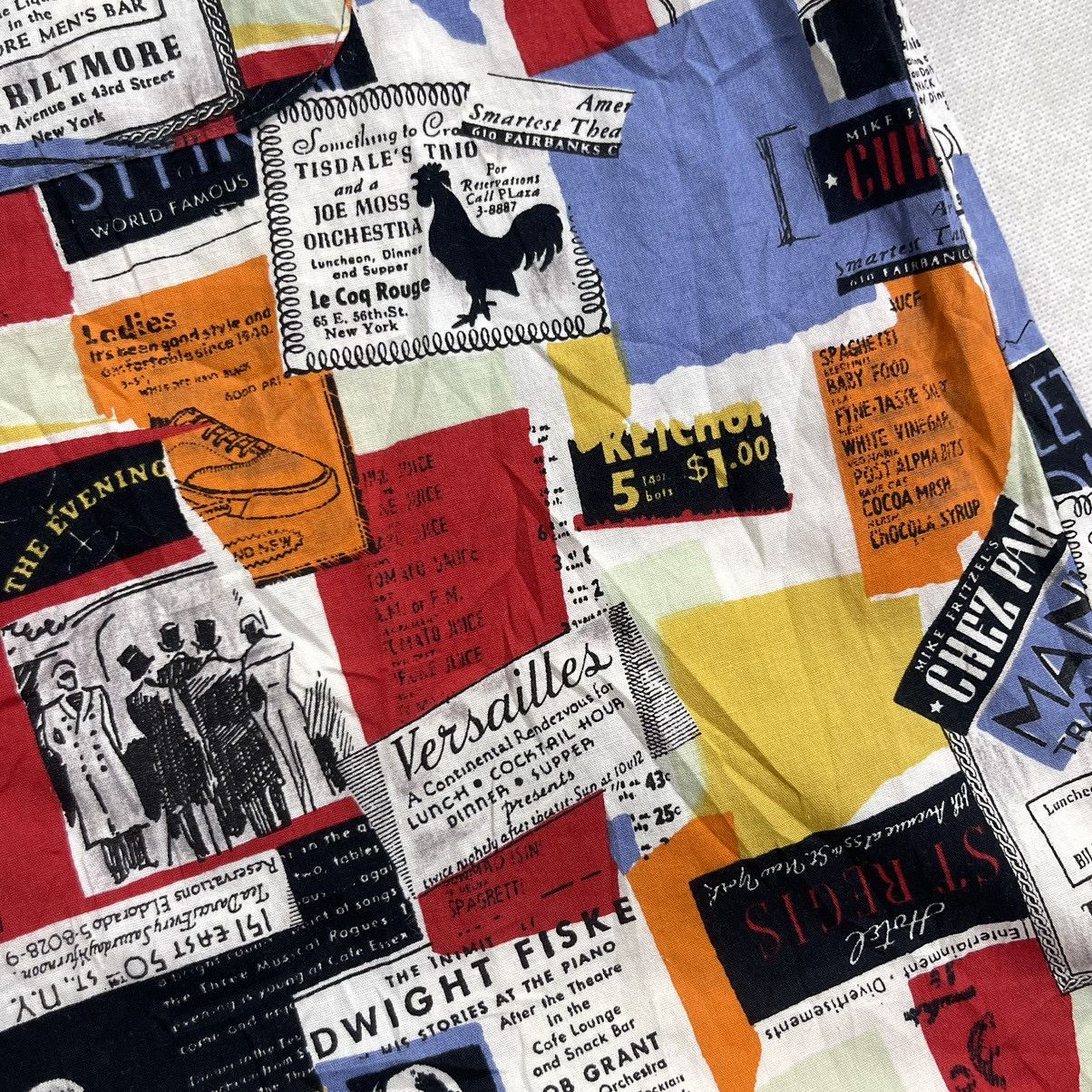 Art Comes First × Japanese Brand Rare! 30s Old Lounge Advertisement Collage Shirt Size US L / EU 52-54 / 3 - 5 Thumbnail