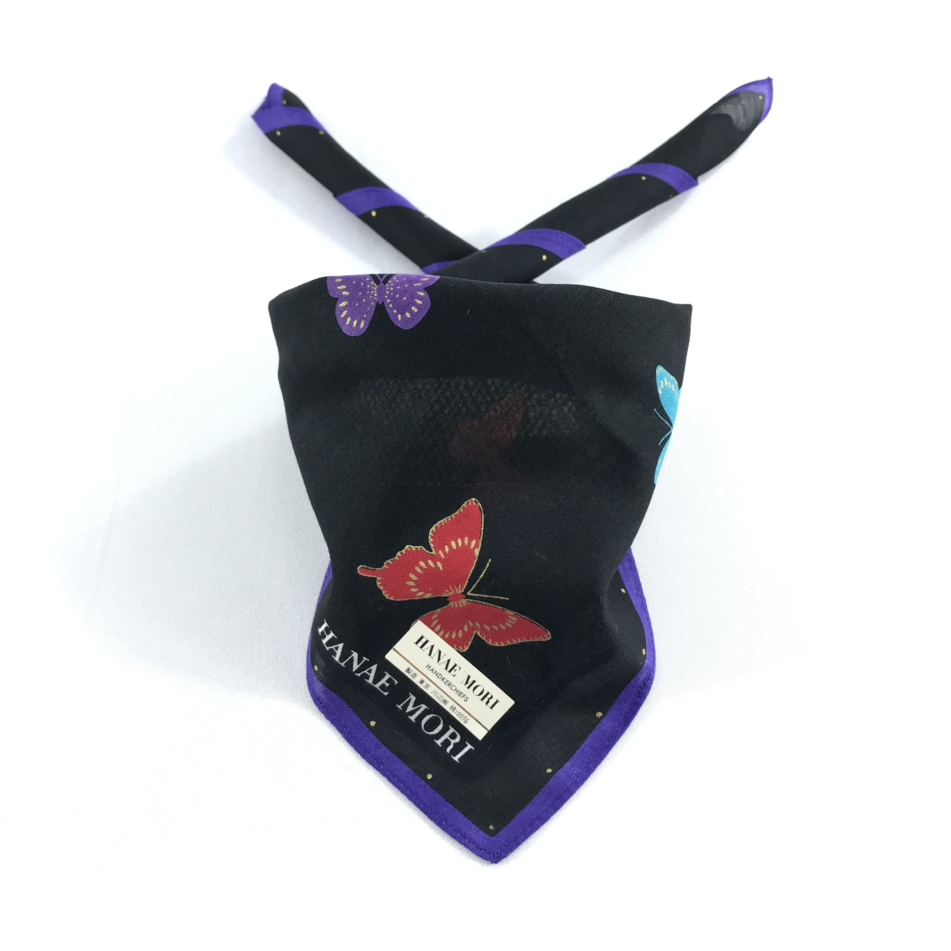Hanae Mori Hanae Mori Handkerchief Neckerchief Bandana H928 Size ONE SIZE - 1 Thumbnail