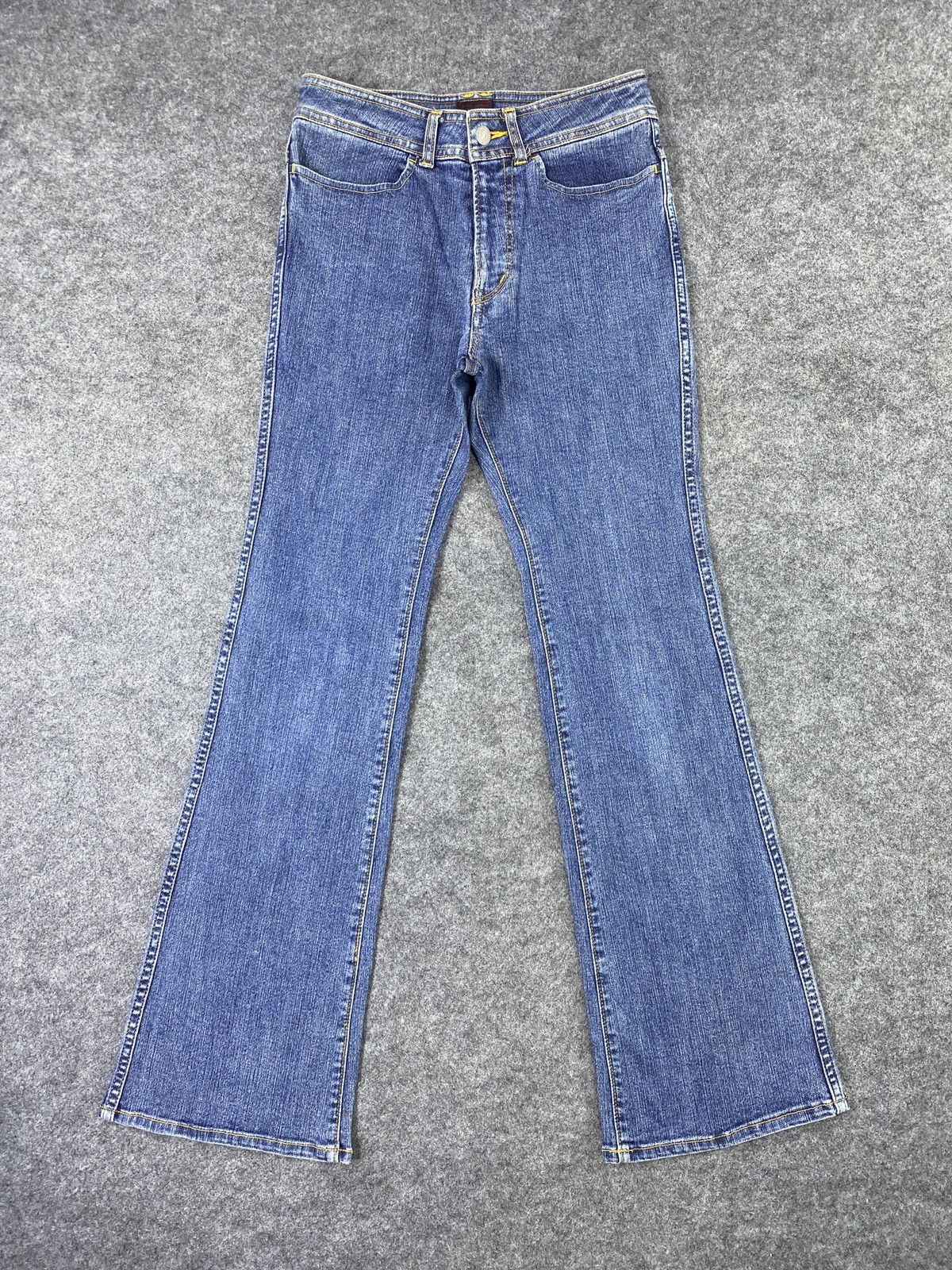 Japanese Brand × Jean Japanese Brand Brappers Flared Blue Jeans - J1033 Size 26" / US 2 / IT 38 - 1 Thumbnail
