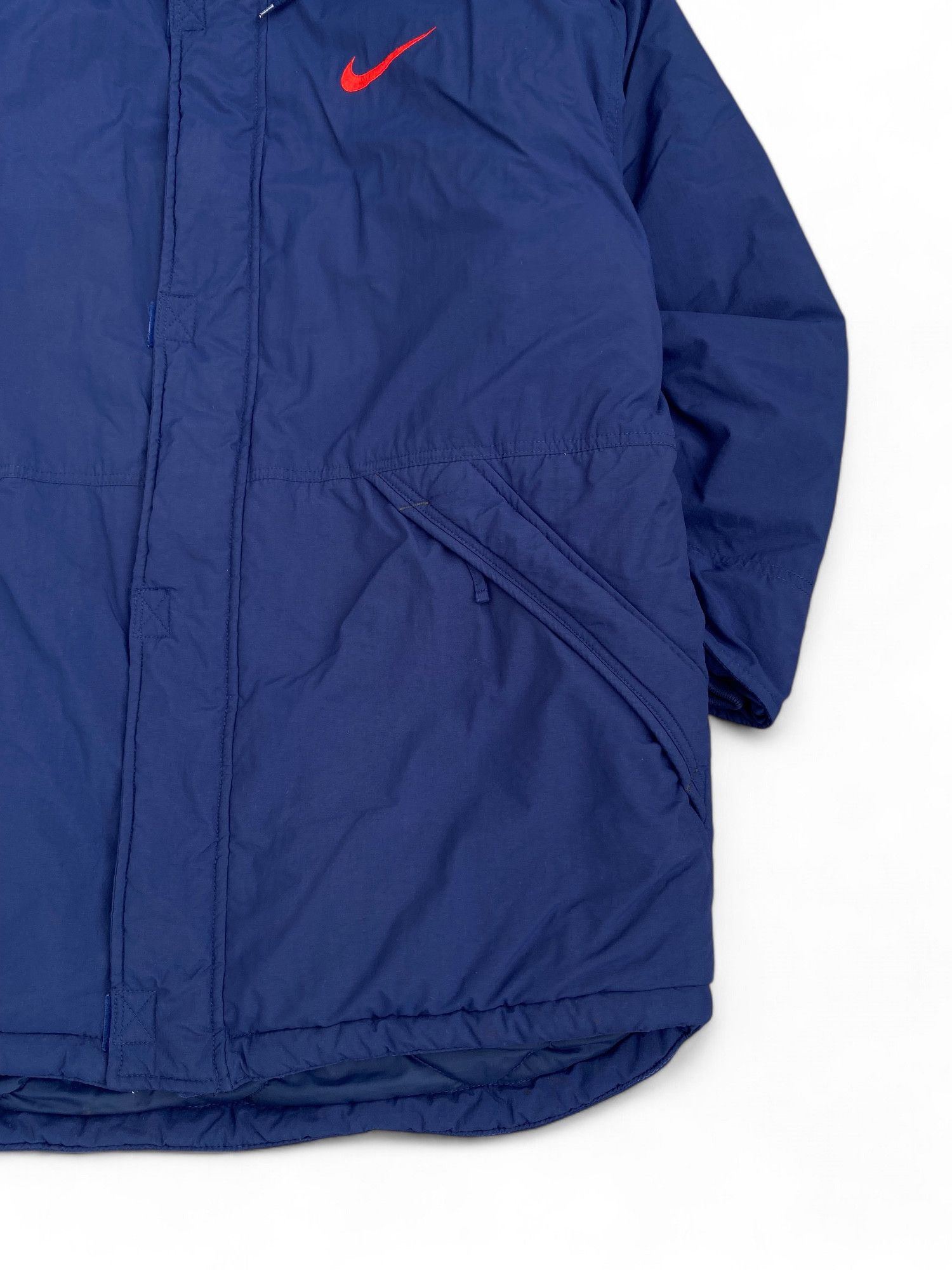 Nike × Vintage Vintage 90s Nike Jakcet Insulated Big Swoosh Parka Size US M / EU 48-50 / 2 - 4 Thumbnail