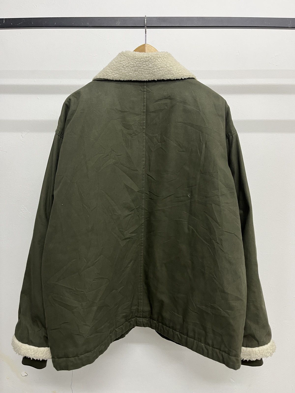 Vintage MonoMart Japan Acne Studios Style Military Shearling Jacket Size US L / EU 52-54 / 3 - 13 Thumbnail