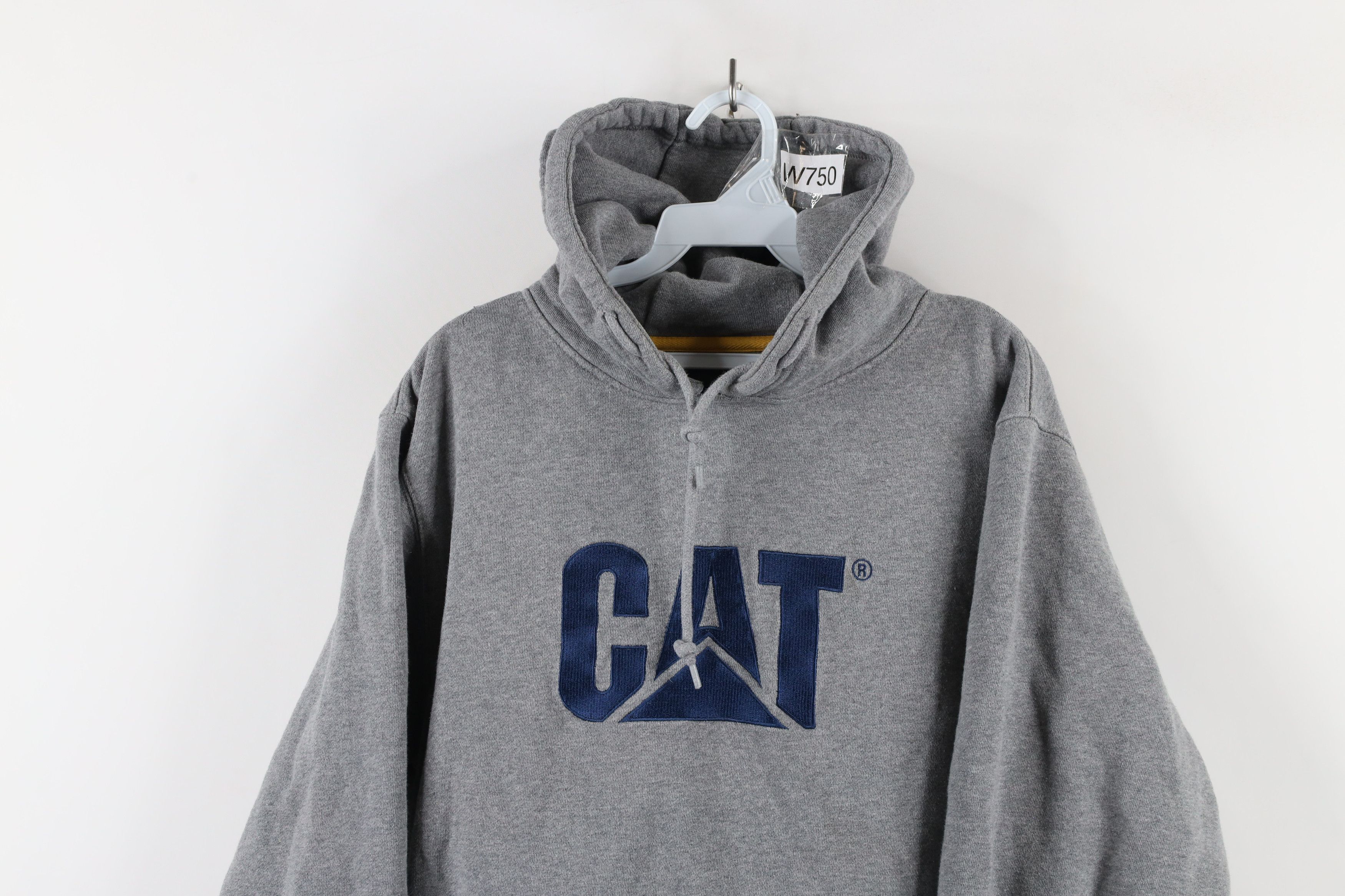 Caterpillar × Vintage Vintage Y2K Cat Caterpillar Heavyweight Hoodie Sweatshirt Size US L / EU 52-54 / 3 - 2 Thumbnail