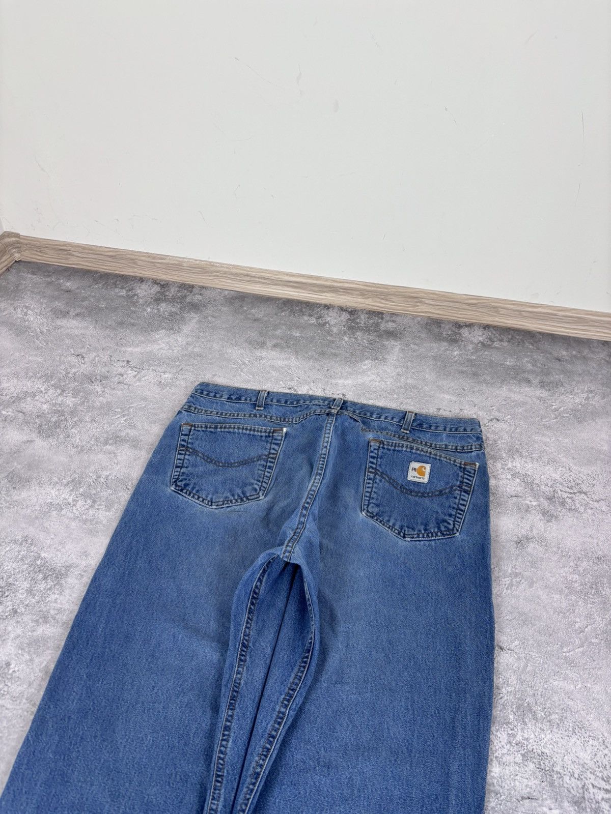 Carhartt Vintage Carhartt FR Flame Resistant Blue Baggy Denim Jeans Size US 42 / EU 58 - 4 Thumbnail