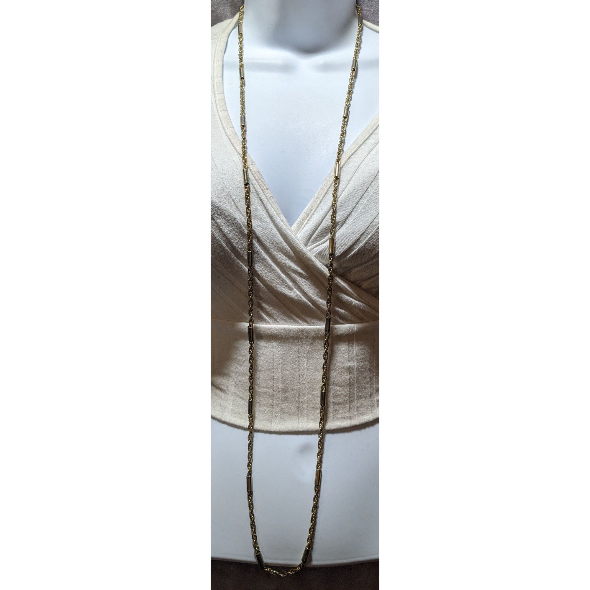 Other Gold Abstract Pillar Link Chain Necklace Size ONE SIZE - 5 Thumbnail