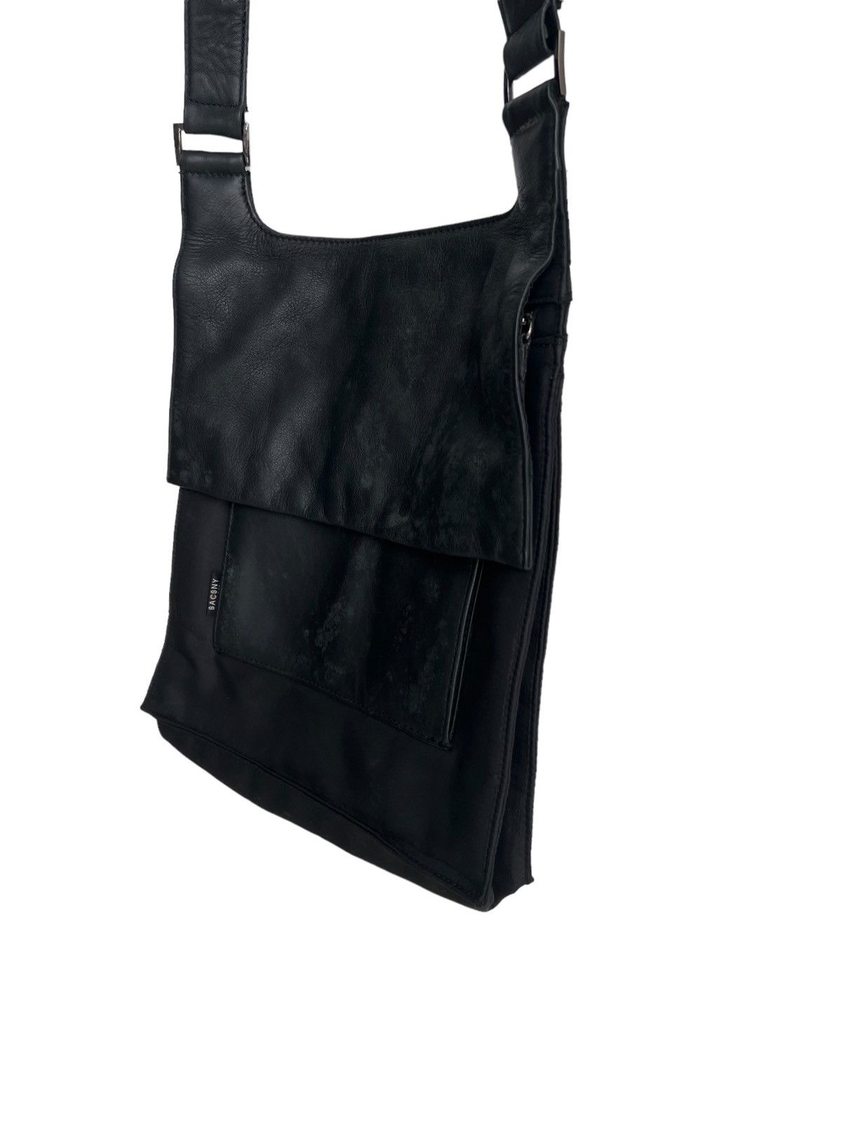 Yohji Yamamoto 90s Yohji Yamamoto Y'saccs Hybrid Leather Nylon Tactical Bag Size ONE SIZE - 5 Thumbnail