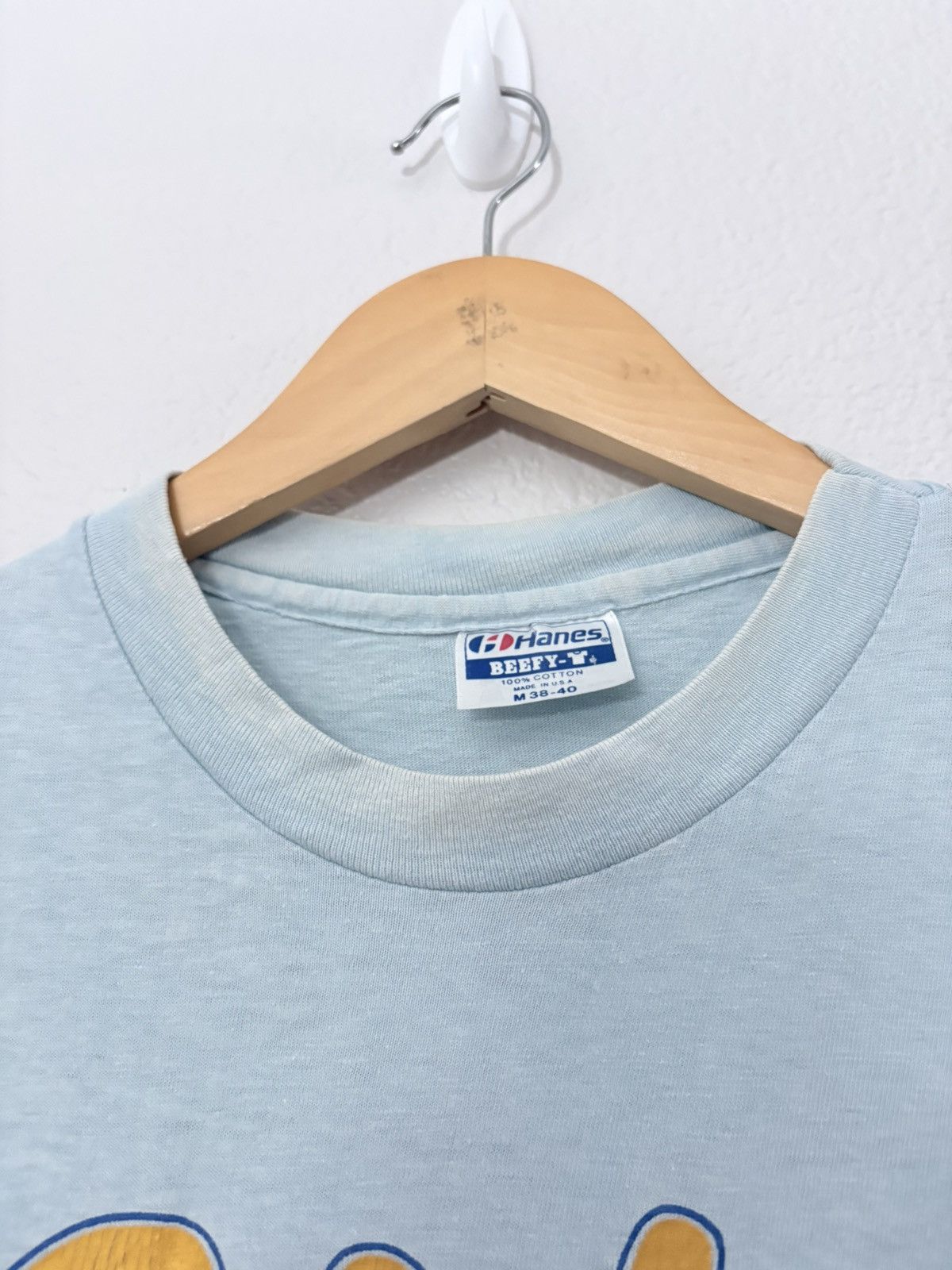 Vintage 90’s UCLA Vintage Faded Blue Tee Shirt Size US M / EU 48-50 / 2 - 5 Thumbnail