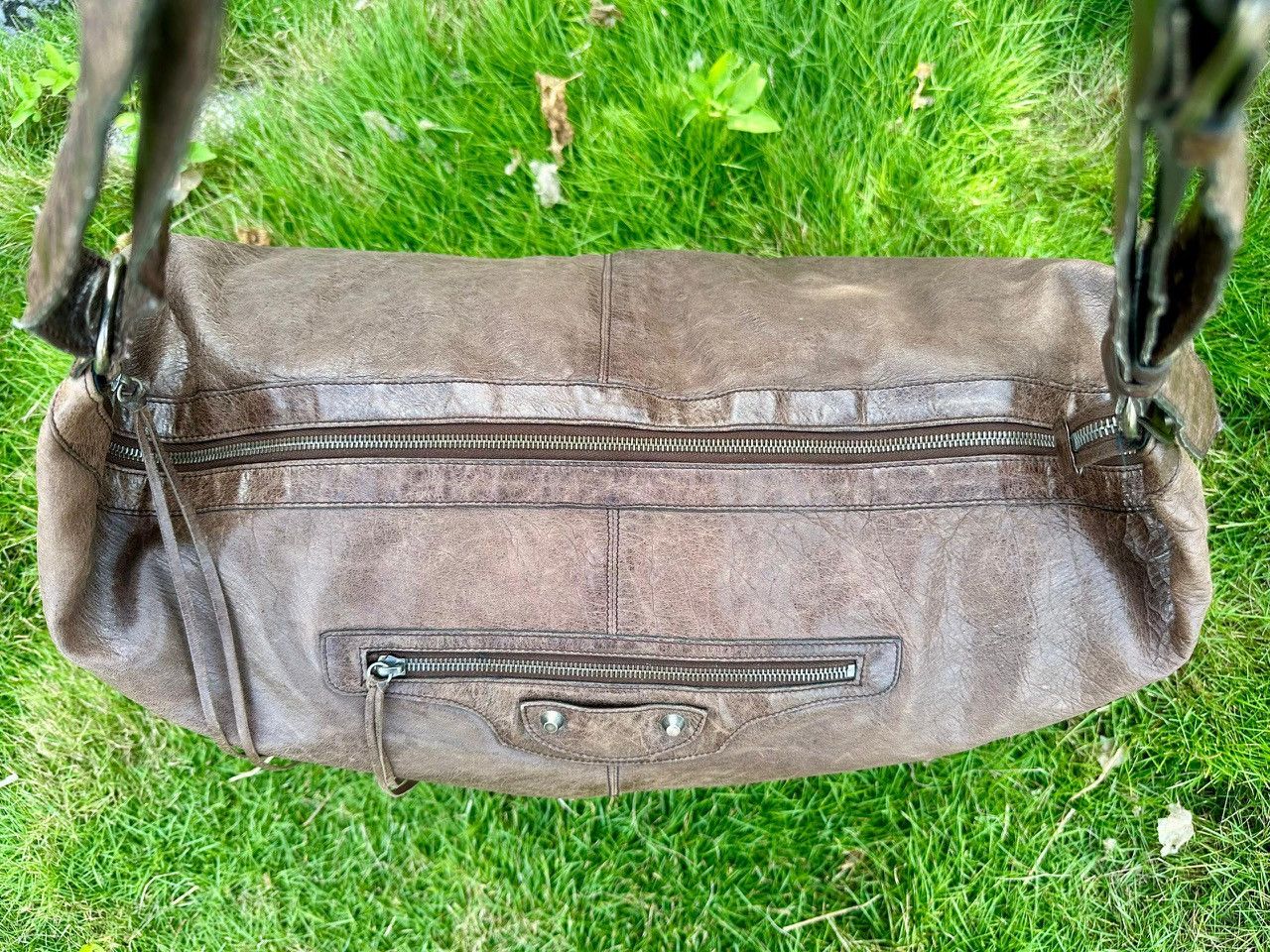 Balenciaga Authentic Balenciaga Motocross Classic Courier XL Hobo Bag Size ONE SIZE - 4 Thumbnail
