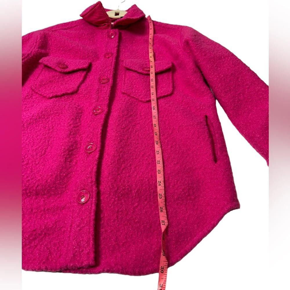 Designer Anthropologie l RD Style Unlined Flash Pink Shacket Medium Size M / US 6-8 / IT 42-44 - 8 Thumbnail