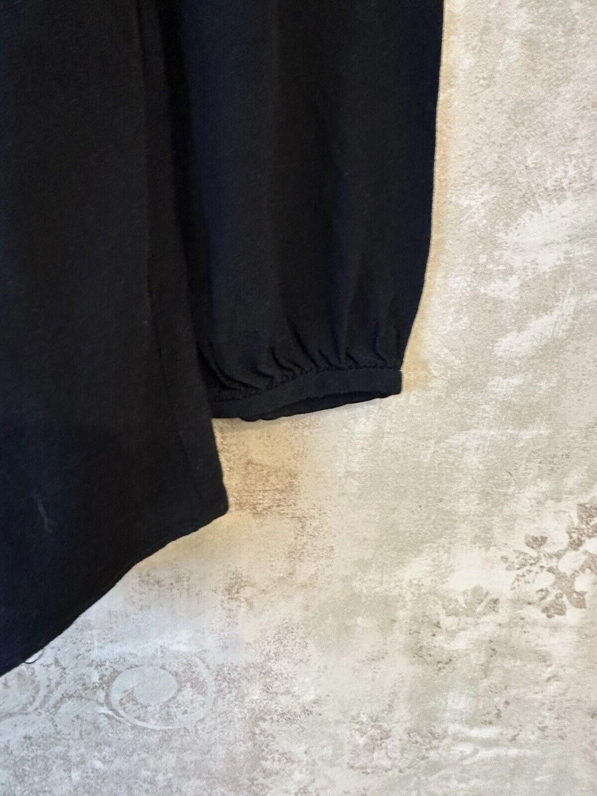 Designer Seraphine Black Maternity Blouse Long Sleeve Medium Size M / US 6-8 / IT 42-44 - 3 Thumbnail