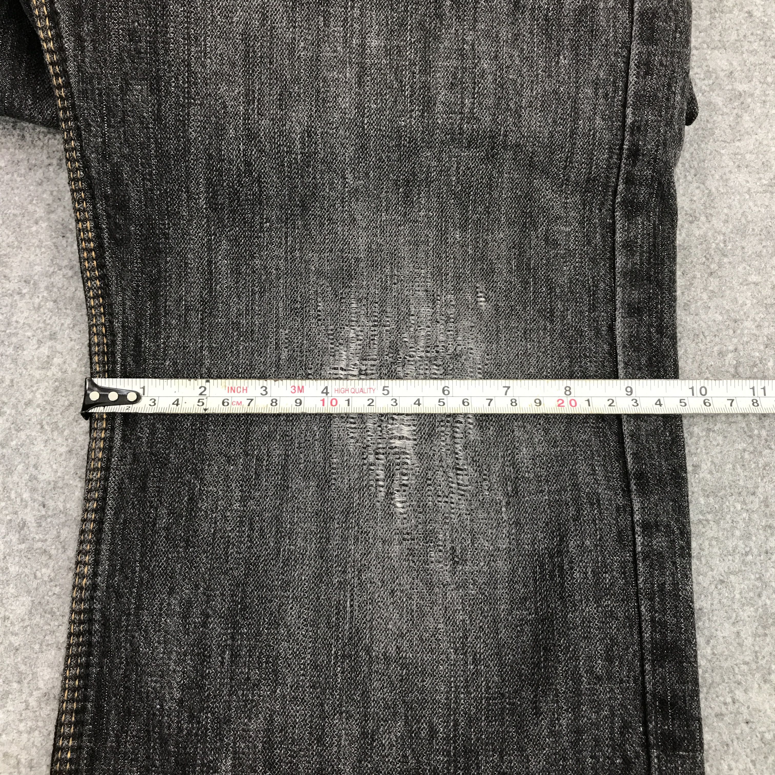Japanese Brand BLACK DENIM JAPAN DISTRESEED JEANS PANTS Size US 36 / EU 52 - 12 Thumbnail