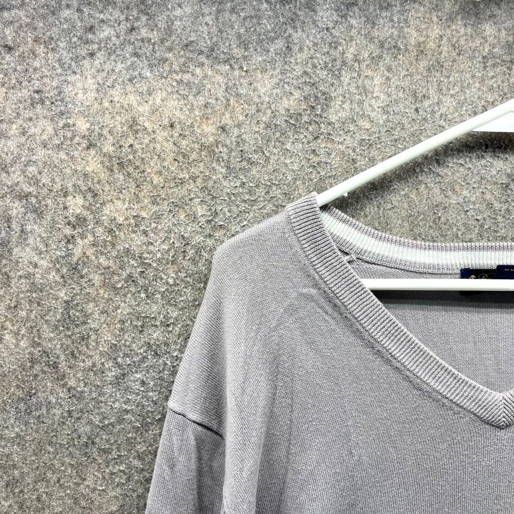 Brooks Brothers VINTAGE Brooks Brothers Sweater Mens XL Gray Supima Cotton Pullover Glenmore Golf Club Limited Cardigan? Size US XL / EU 56 / 4 - 6 Thumbnail