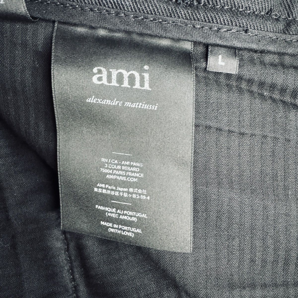 AMI AMI Black Carrot Fit Trousers Size US 34 / EU 50 - 6 Thumbnail