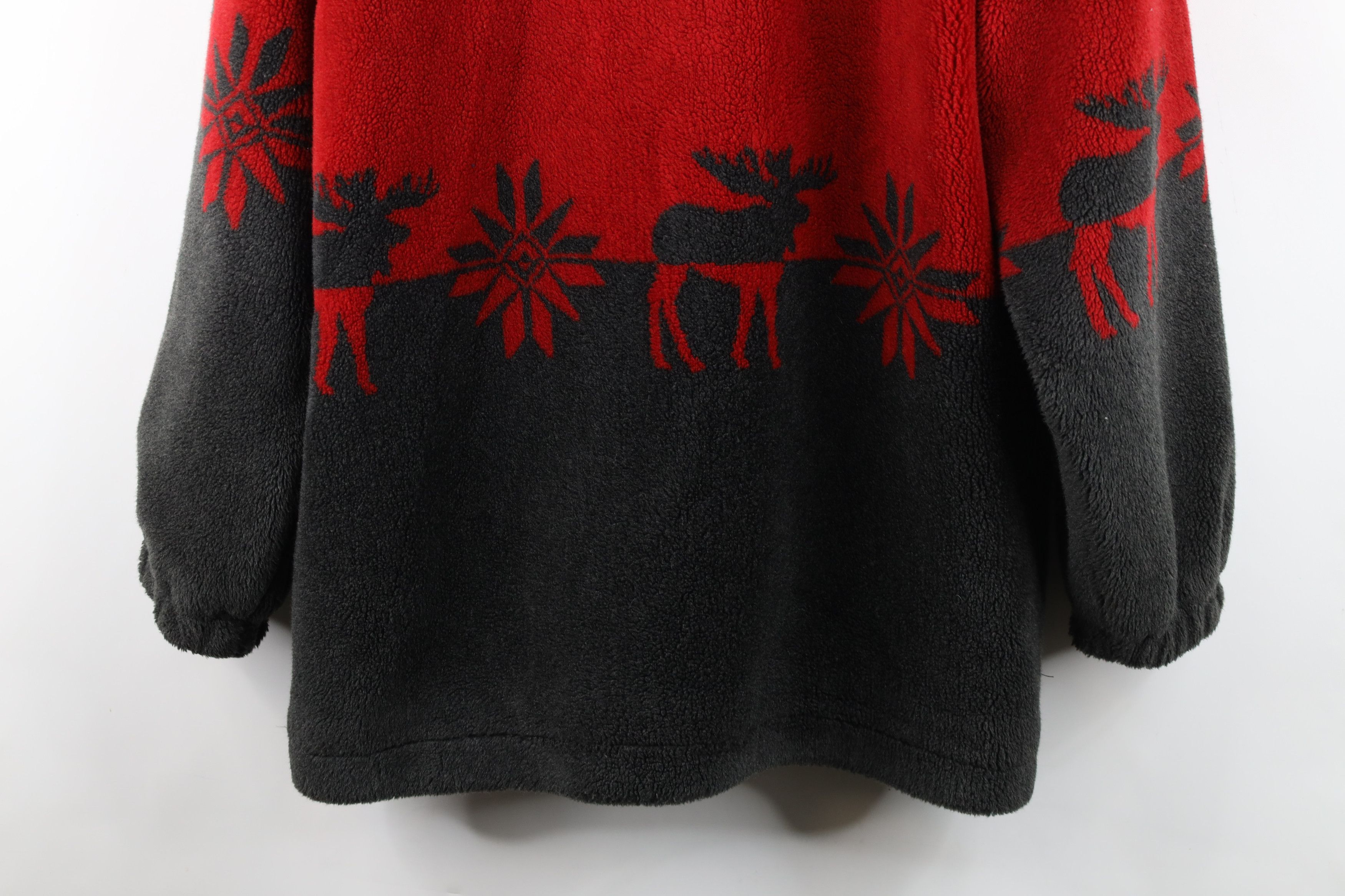 Vintage Vintage 90s Y2K Streetwear Snowflake Moose All Print Jacket Size L / US 10 / IT 46 - 15 Thumbnail