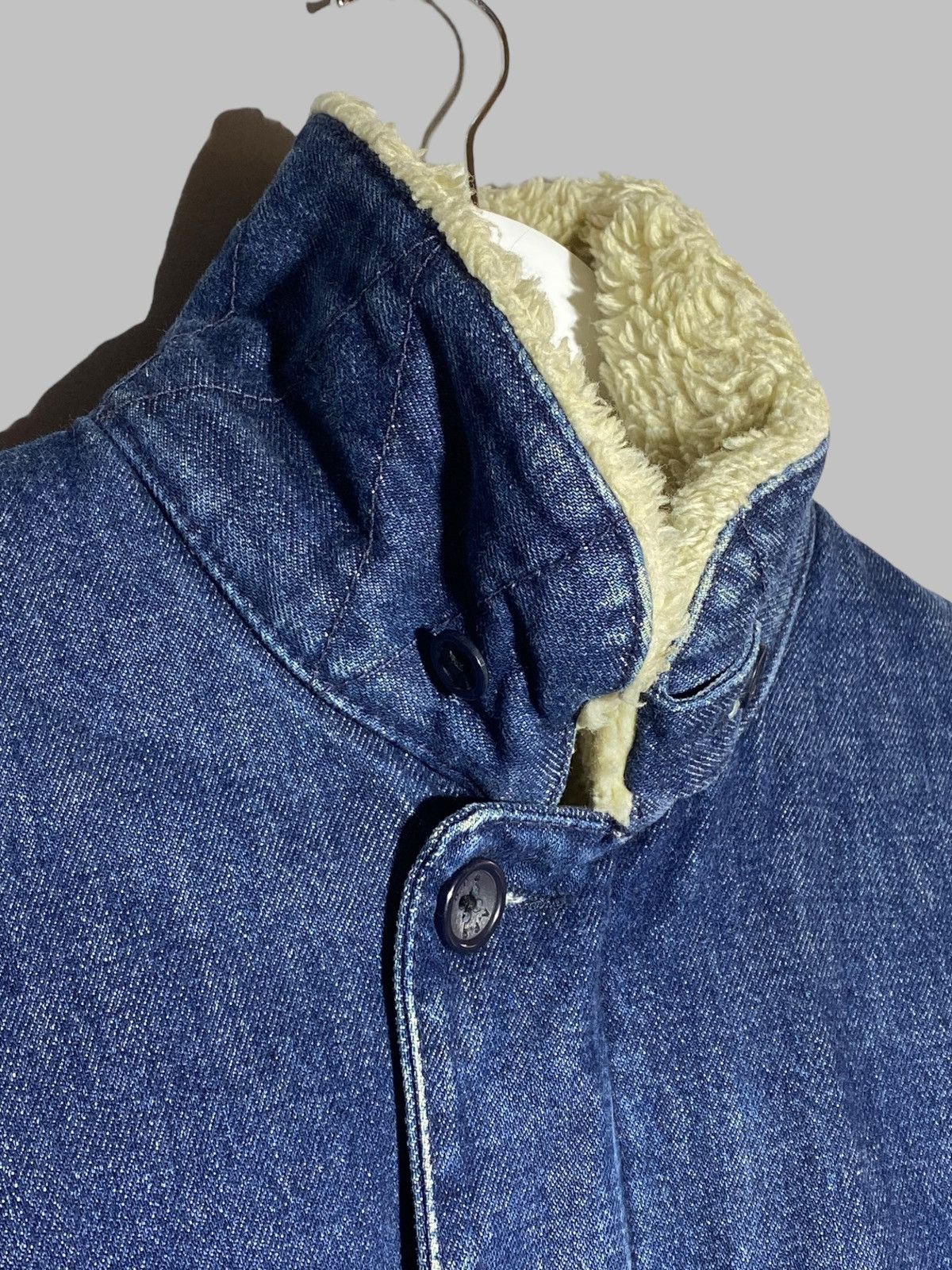 A.P.C. × Carhartt A.P.C. Carhartt Sherpa Trucker Vibes Raw Denim Paris Collab Size US S / EU 44-46 / 1 - 18 Thumbnail