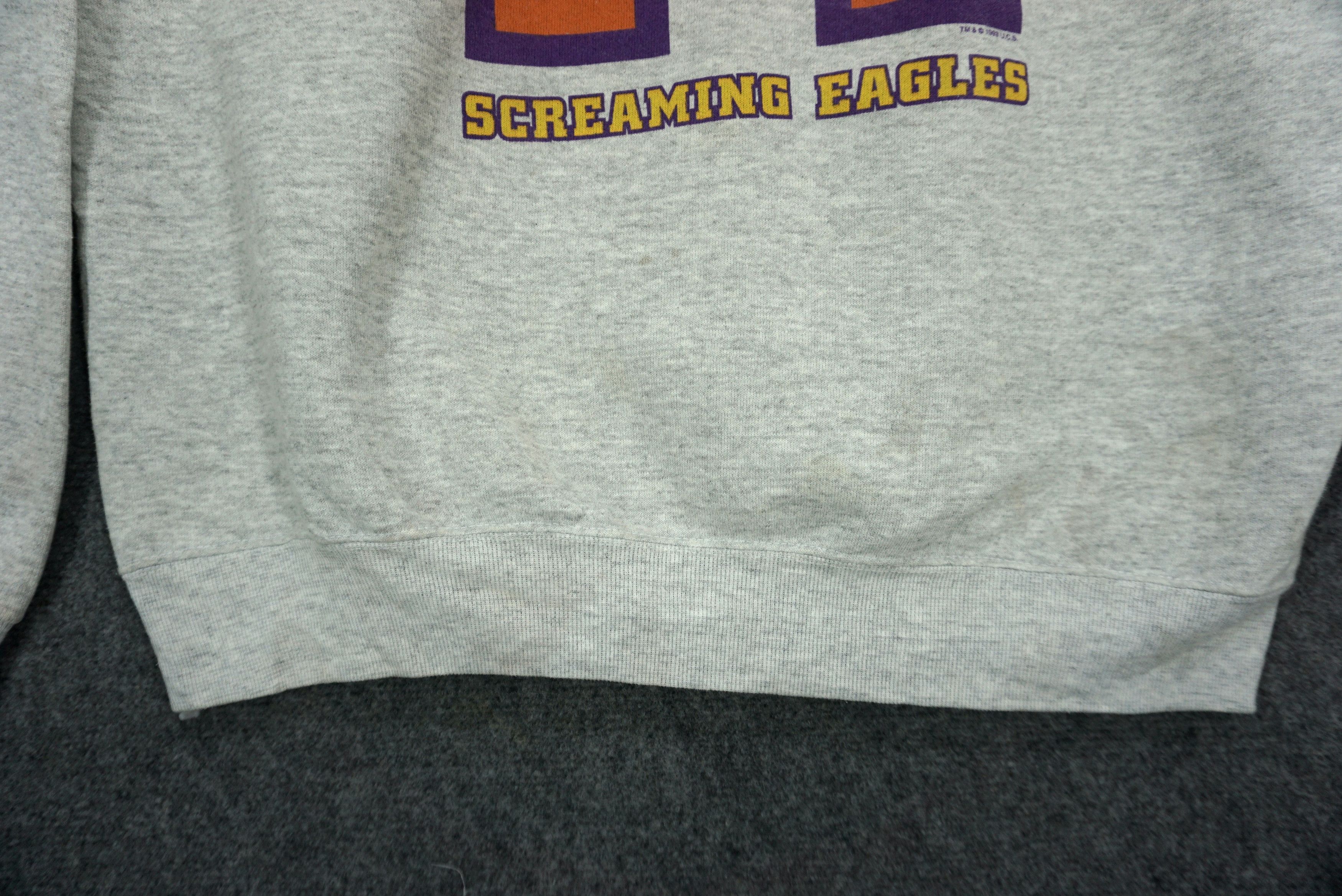 NCAA Vintage Screaming Eagles 1993 Tultex Maximum Sweats Pullover Size US XL / EU 56 / 4 - 6 Thumbnail
