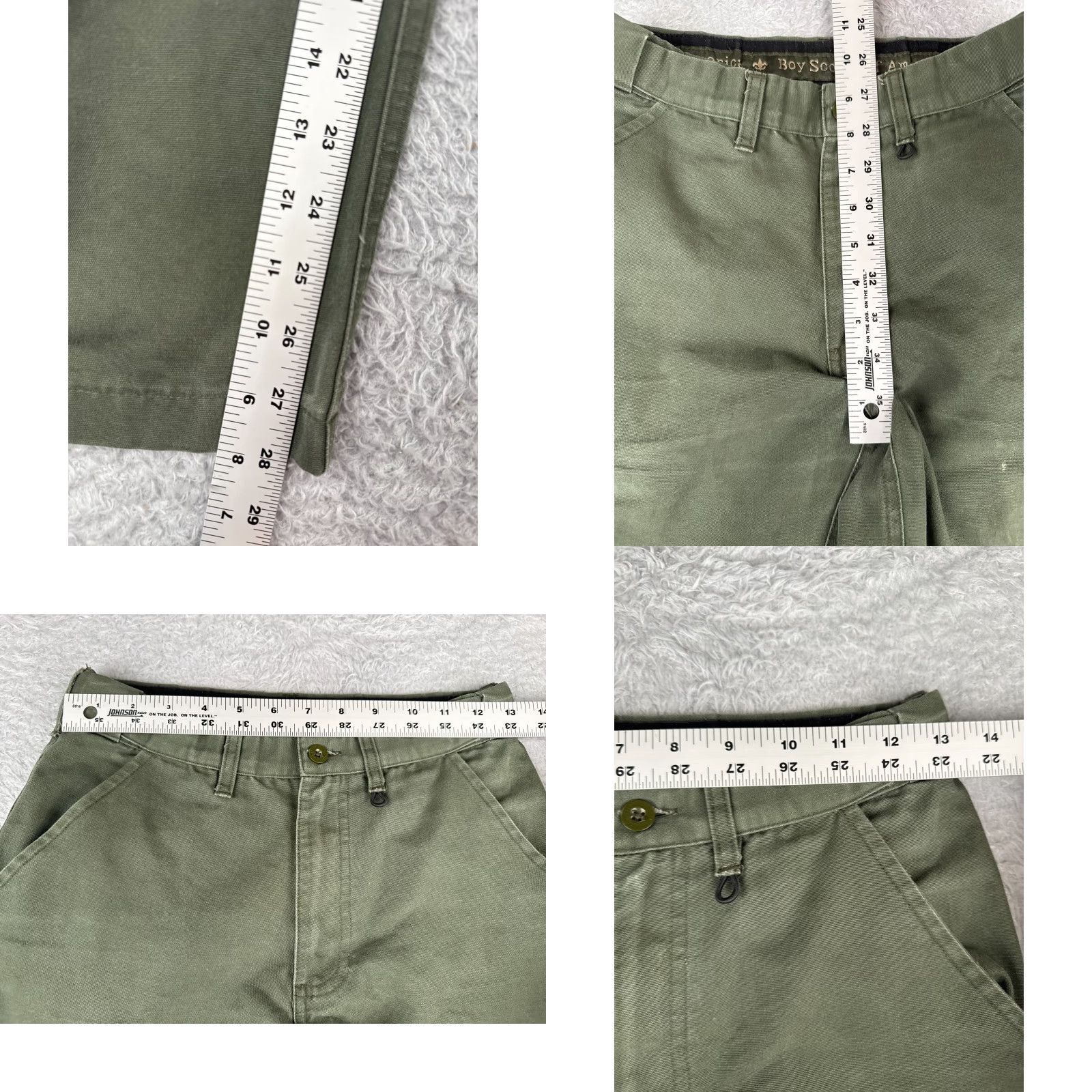 Vintage VINTAGE Boy Scouts Pants Adult 42 Green Cargo Convertible Uniform Cotton Blend 42x28 Mens Size US 42 / EU 58 - 8 Thumbnail