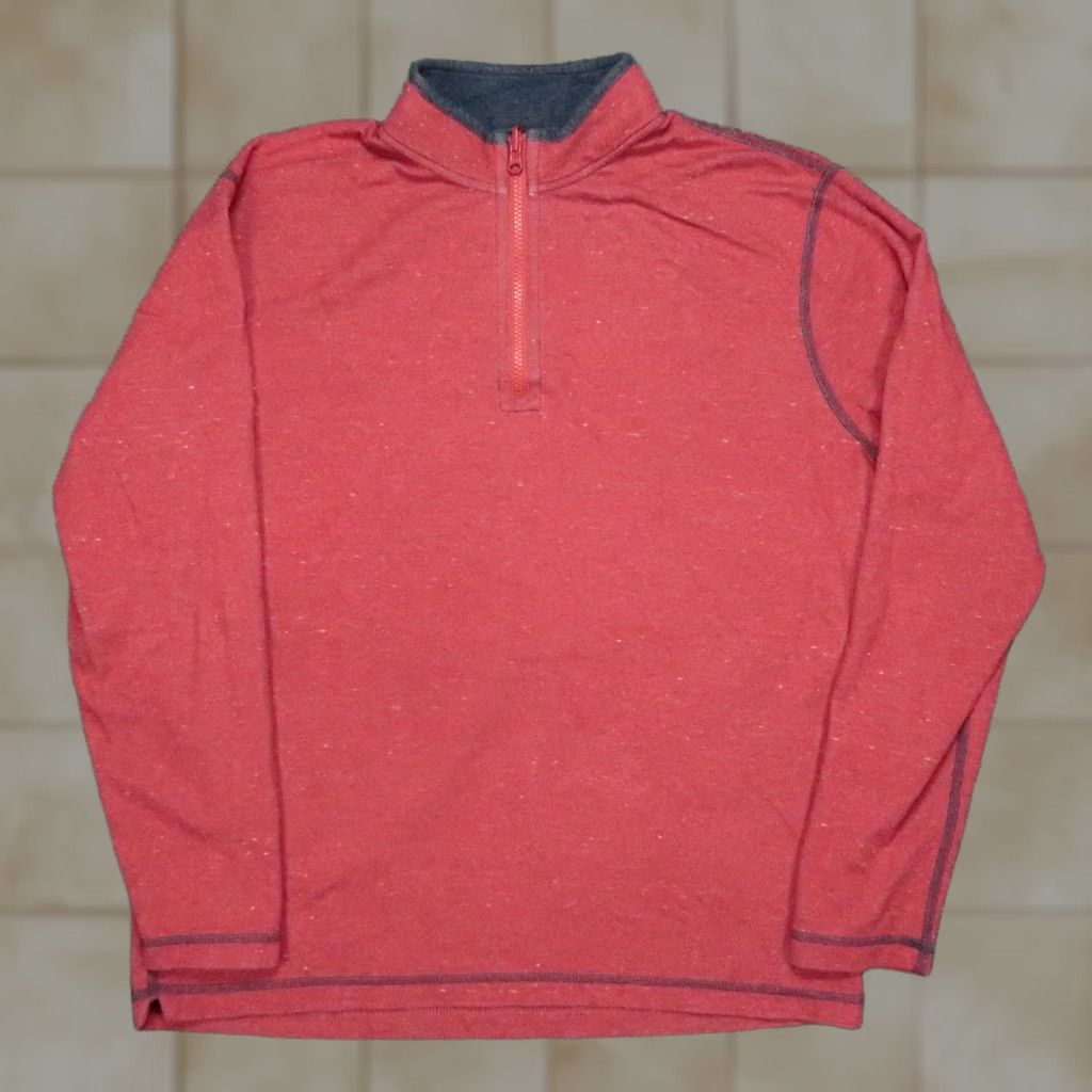 johnnie-O Johnnie O Pullover Mens L Red Blue Quarter Zip Reversible Size US L / EU 52-54 / 3 - 1 Thumbnail