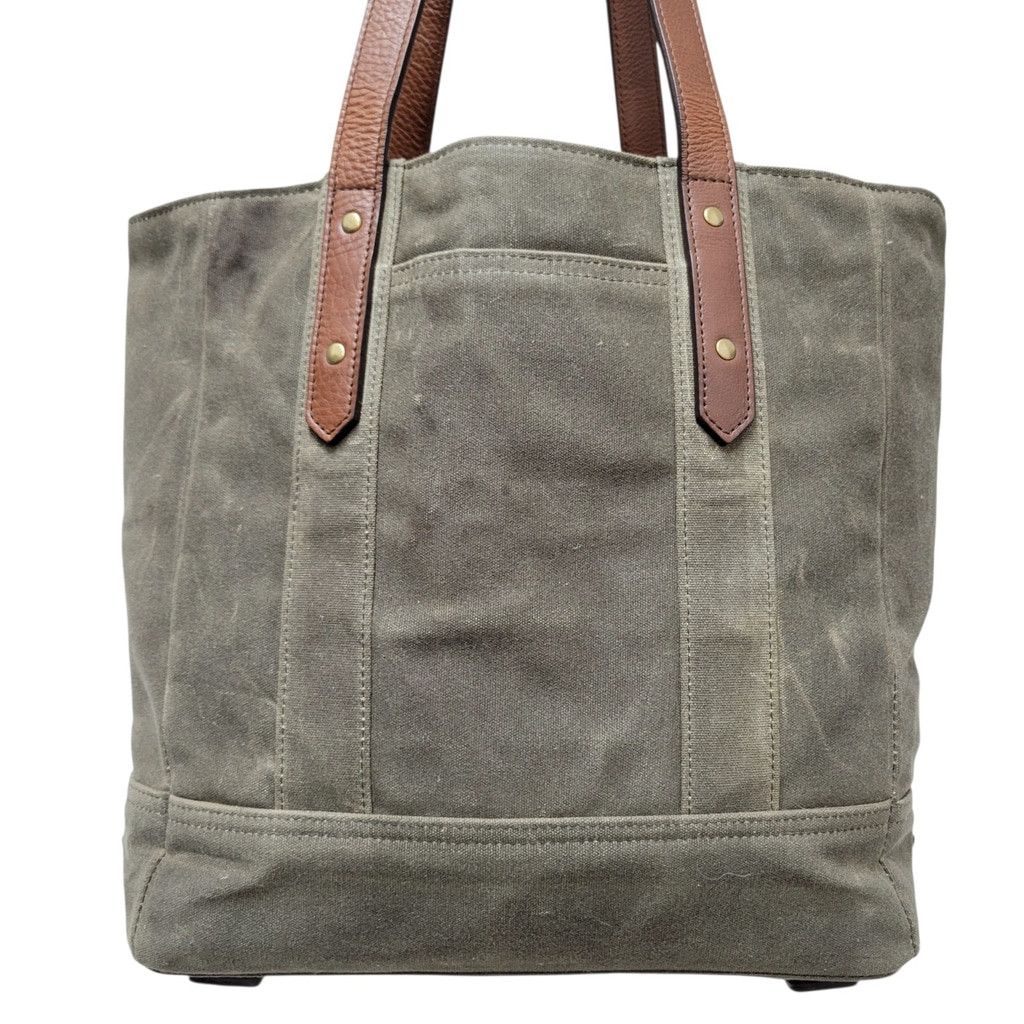 Tecovas Tecovas Moss Green Distressed Waxed Canvas Carry-on Olive To Size ONE SIZE - 3 Thumbnail