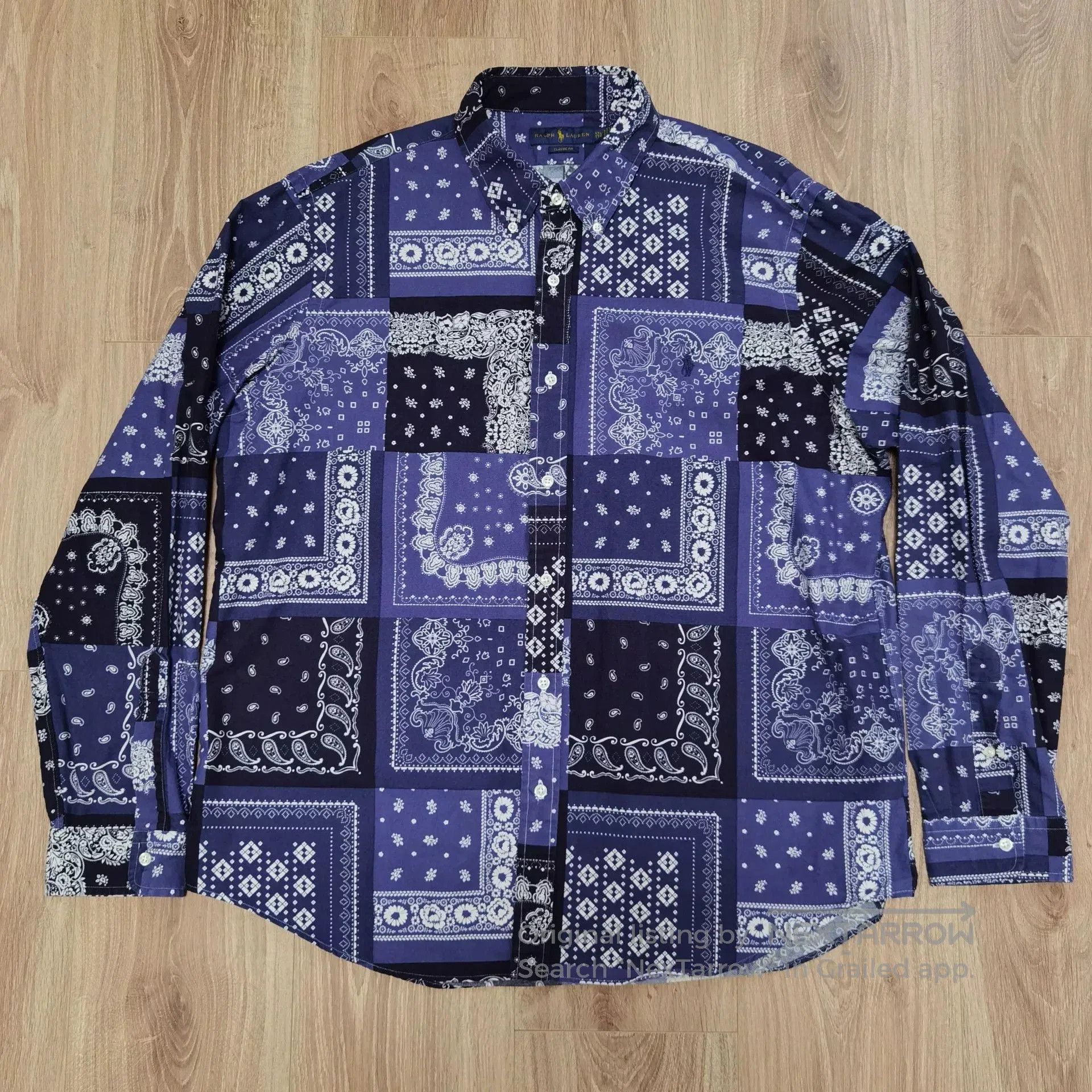 Polo Ralph Lauren RALPH LAUREN Bandana Patchwork Shirt. Size US XXL / EU 58 / 5 - 1 Thumbnail