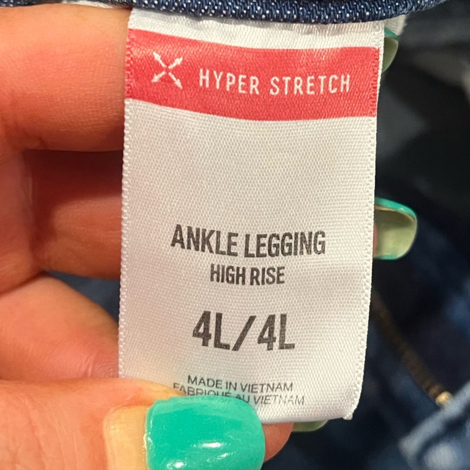 Express Express Jeans Ankle Legging High Rise Hyper Stretch Size 27" / US 4 / IT 40 - 8 Thumbnail