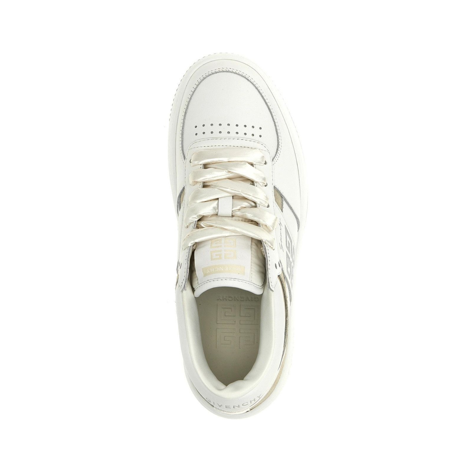 Givenchy GIVENCHY Lace Up White/Gold Leather Sneakers New & Authentic Size US 6 / IT 36 - 4 Thumbnail