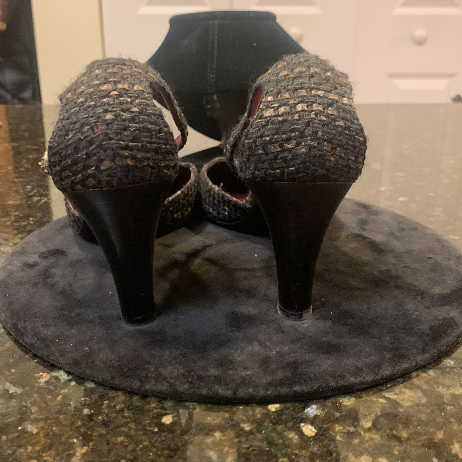 Chanel Chanel tweed captoe T strap shoes heels Size US 8 / IT 38 - 9 Thumbnail