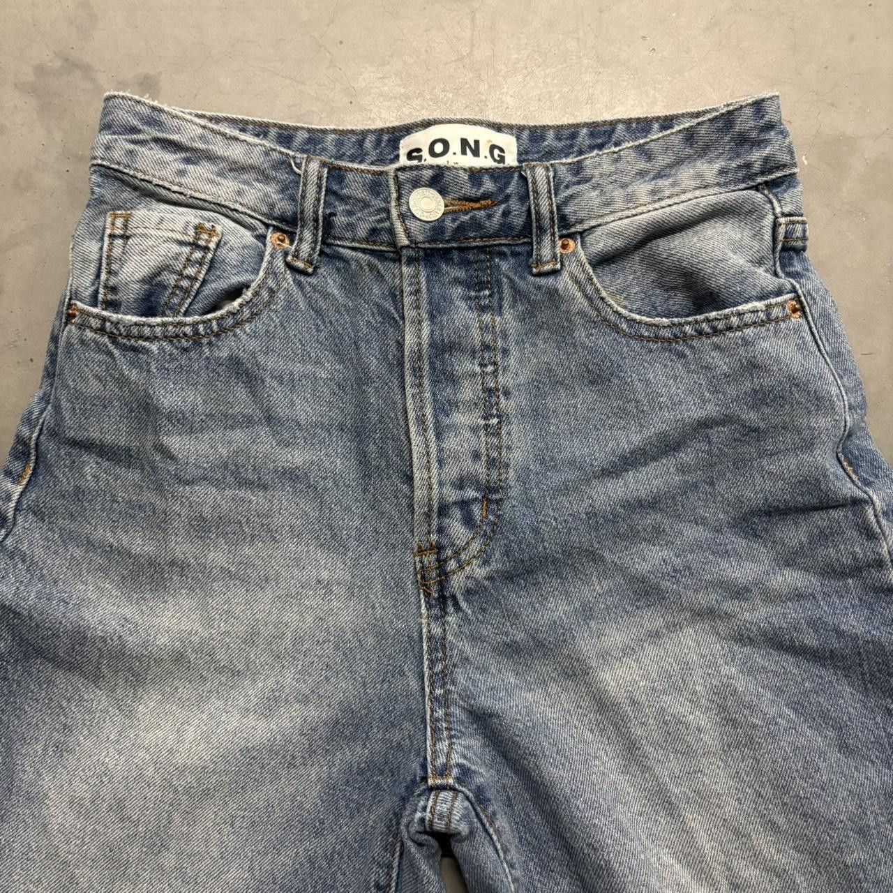 Vintage Crazy Vintage Y2K/2000s Super Baggy Wideleg Skater Streetwear Medium Blue Wash Denim Jeans! Size US 26 / EU 42 - 2 Thumbnail