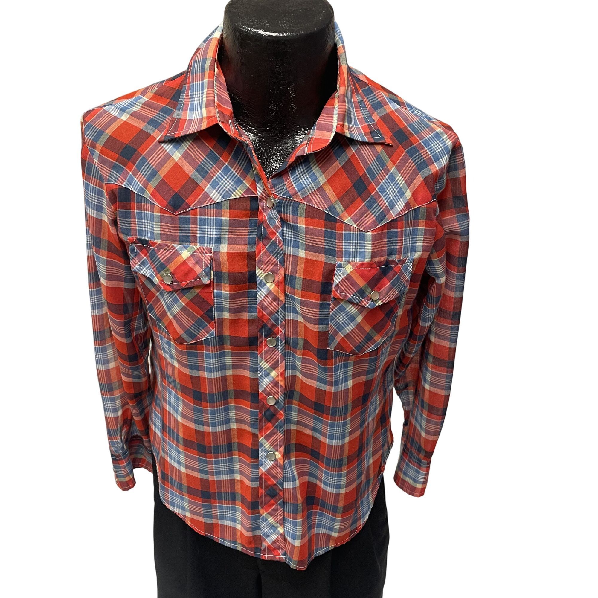 Other Vtg PLAID Western HIPPIE Cowboy RODEO Pearl Snap Shirt Size S / US 4 / IT 40 - 1 Thumbnail