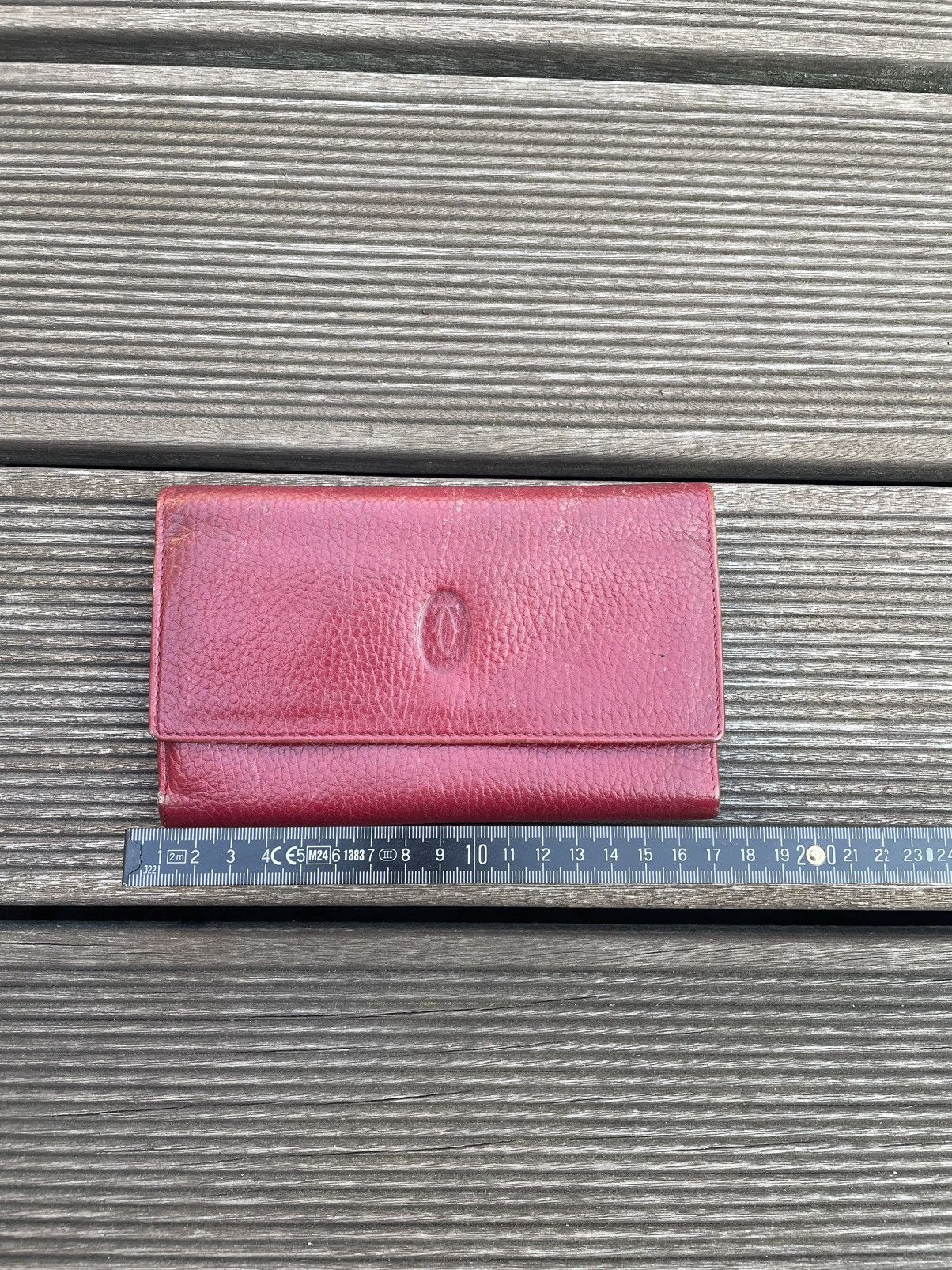 Cartier Vintage Cartier purse tri-fold wallet wine red Size ONE SIZE - 4 Thumbnail