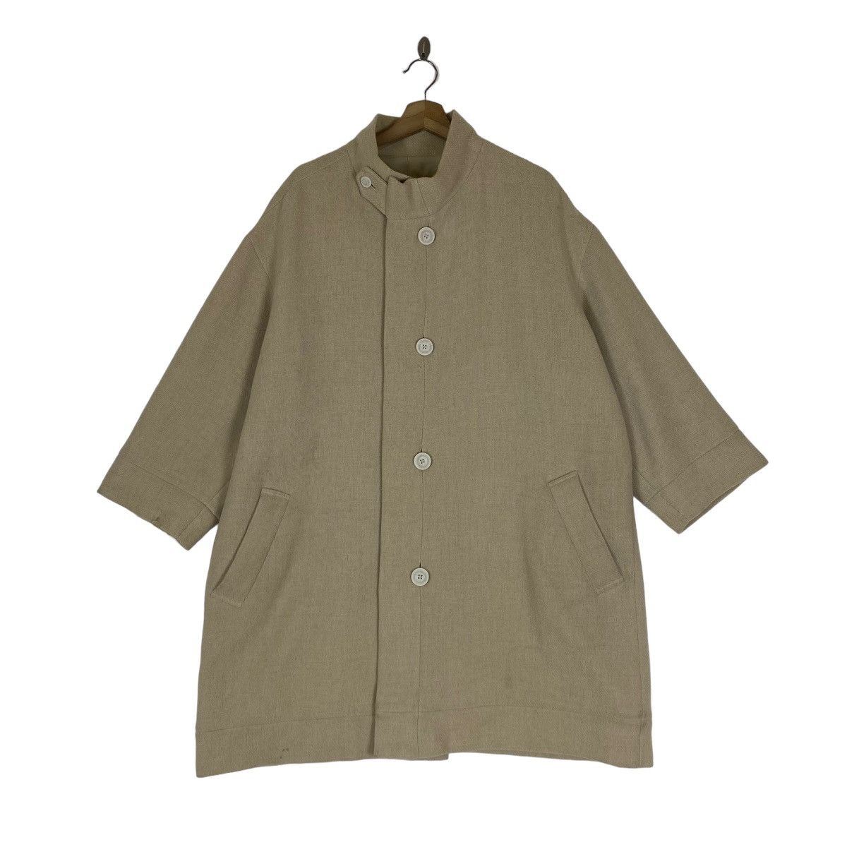 Issey Miyake ✨Issey Miyake Plantation wool oversize long coat Size US M / EU 48-50 / 2 - 1 Thumbnail